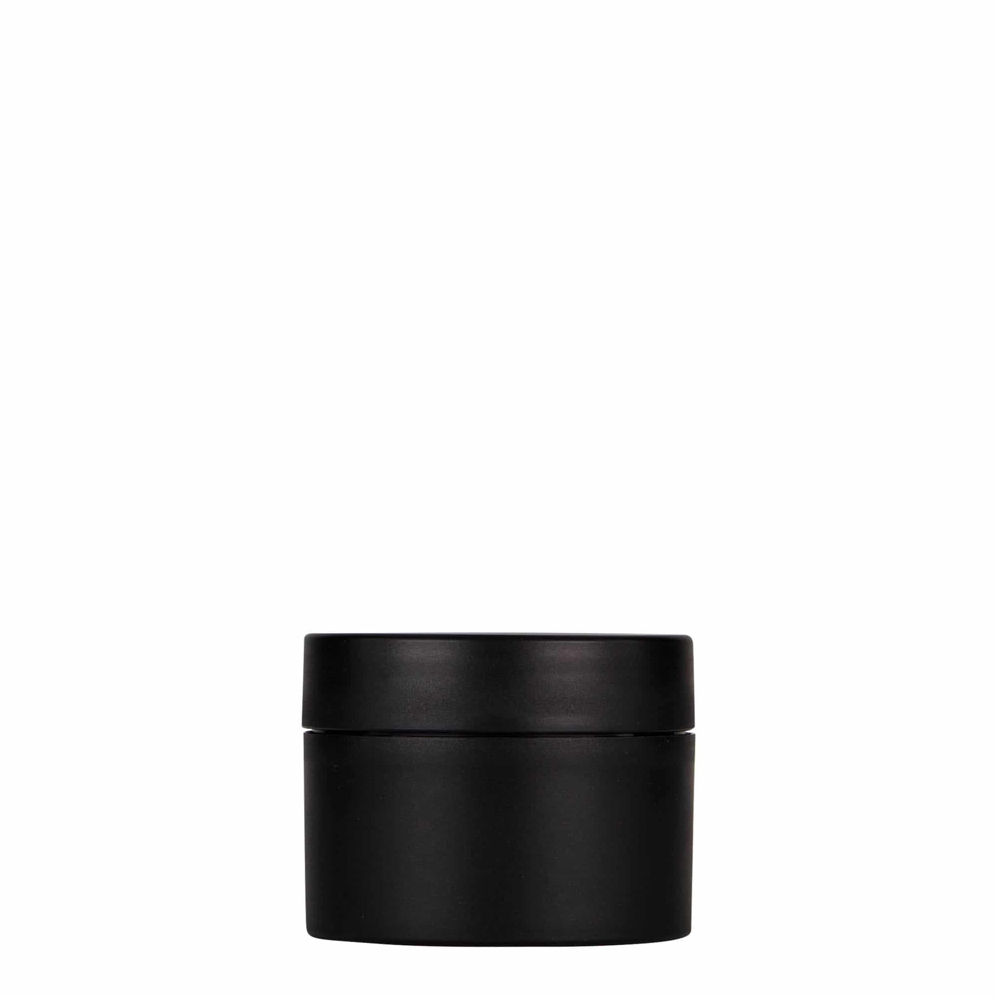 50 ml пластмасова кутия „Antonella“, PP, черна, затваряне: винтова капачка