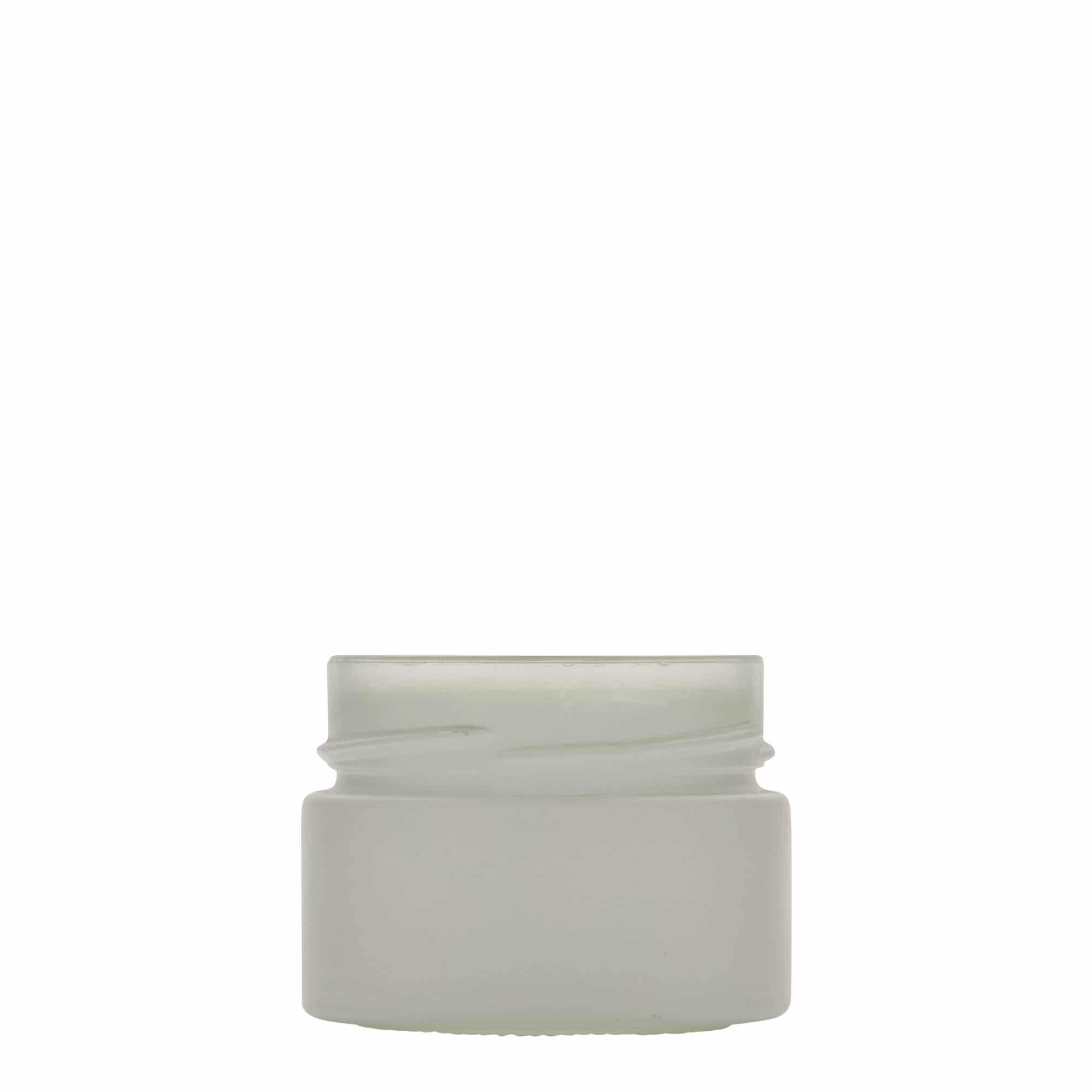 130 ml кръгъл буркан „Aurora“, бял, затваряне: дълбок винтов капак Deep-Twist-Off (DTO 66)