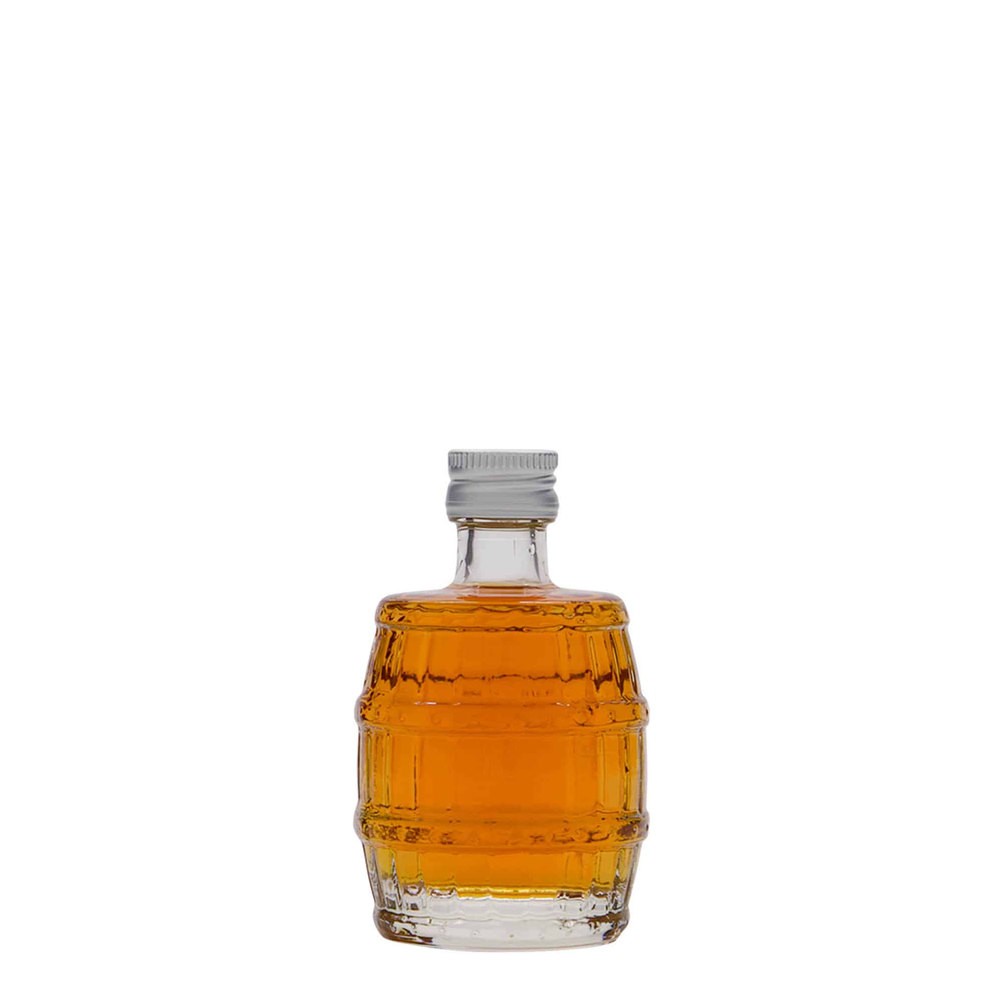 50 ml стъклена бутилка „Fass“, затваряне: капачка PP 18
