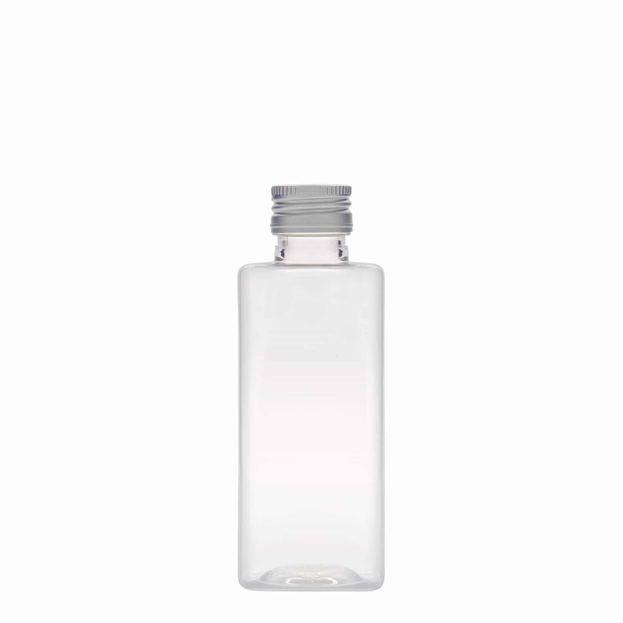 250 ml PET бутилка „Karl“, квадратна, пластмасова, затваряне: капачка PP 28