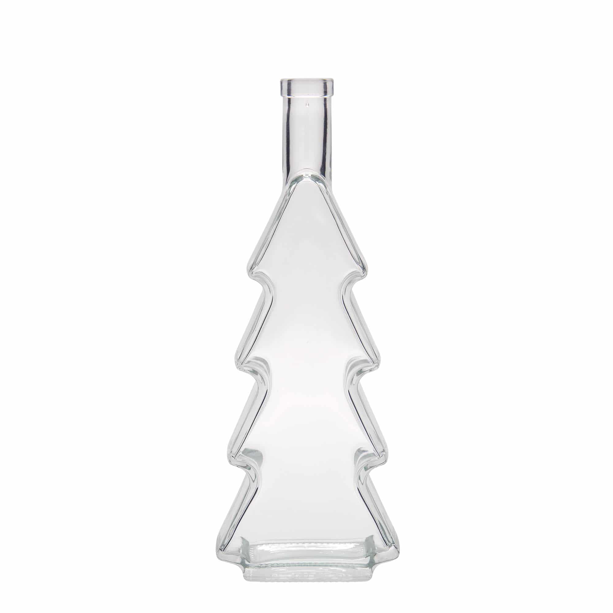 500 ml стъклена бутилка „Коледна елха“, затваряне: коркова тапа