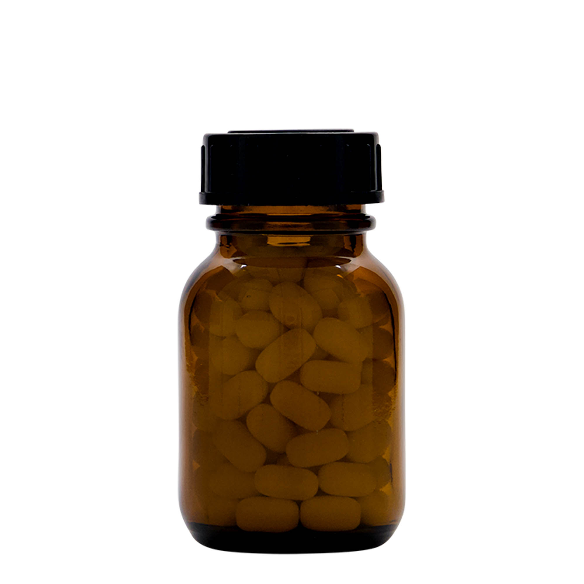 50 мл буркан с широко гърло, кафяв, отвор: DIN 32 50 мл буркан с широко гърло, кафяв, отвор: DIN 32