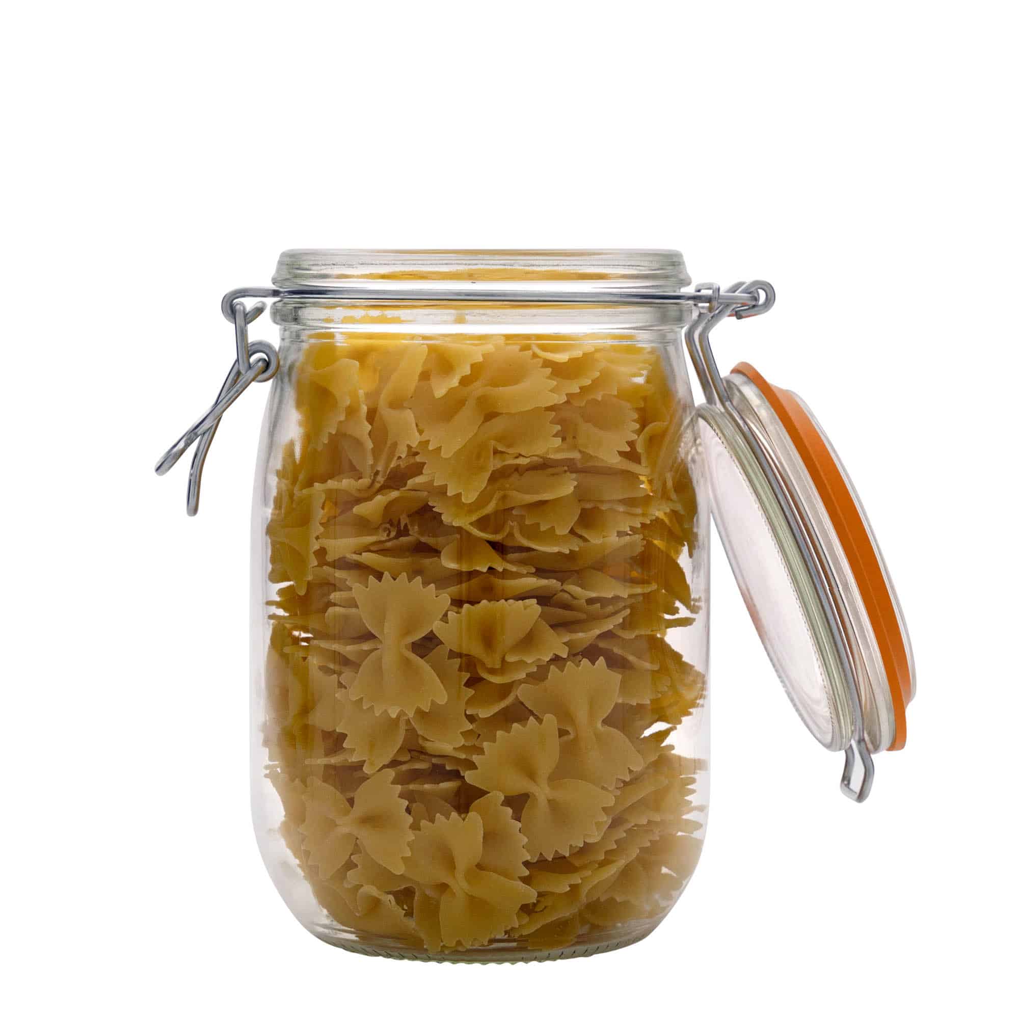 1000 ml буркан с клипс „Le Parfait Super Bocal“, затваряне: капак с клипс