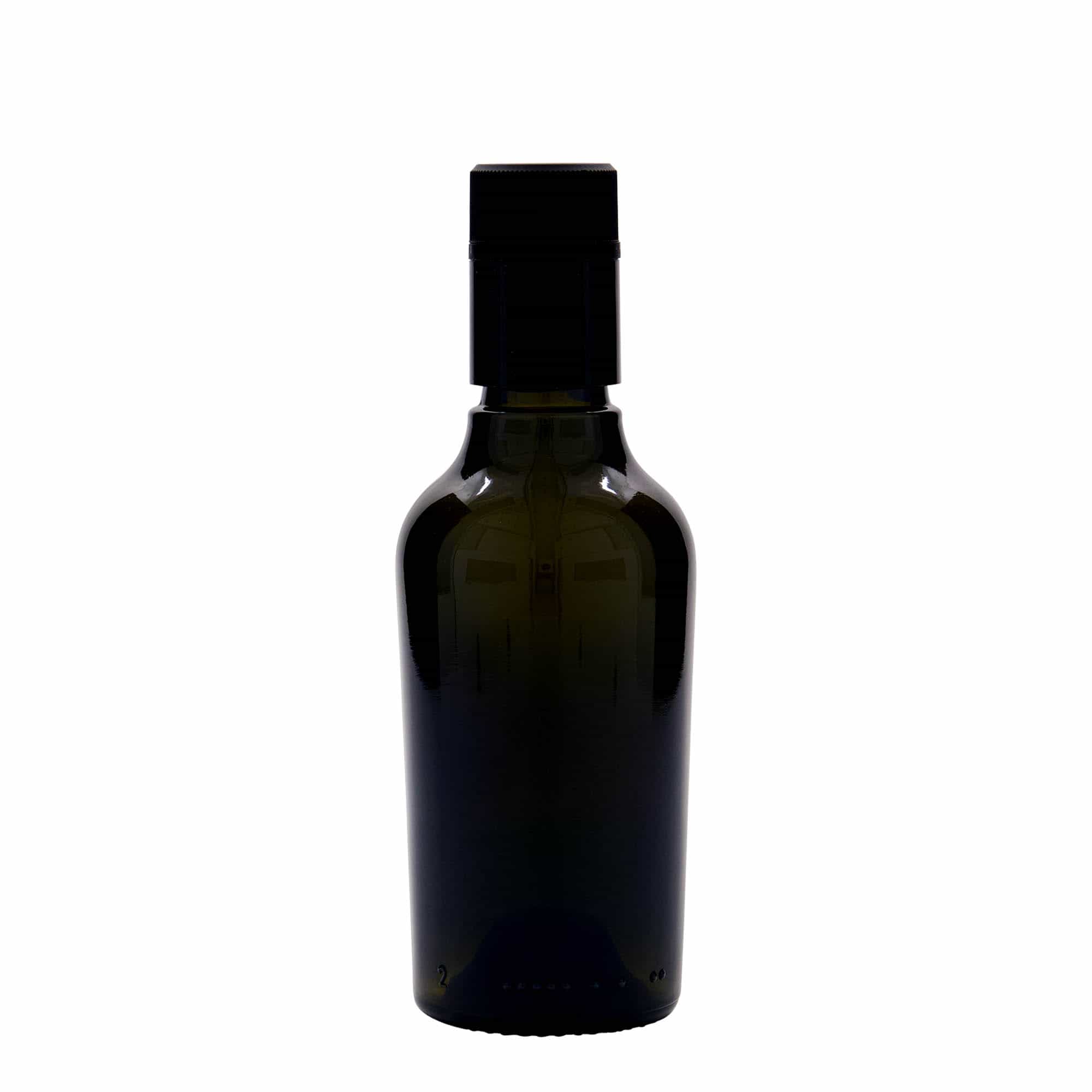250 ml бутилка за оцет/олио „Oleum“, стъклена, антично зелено, затваряне: без възможност за повторно пълнене