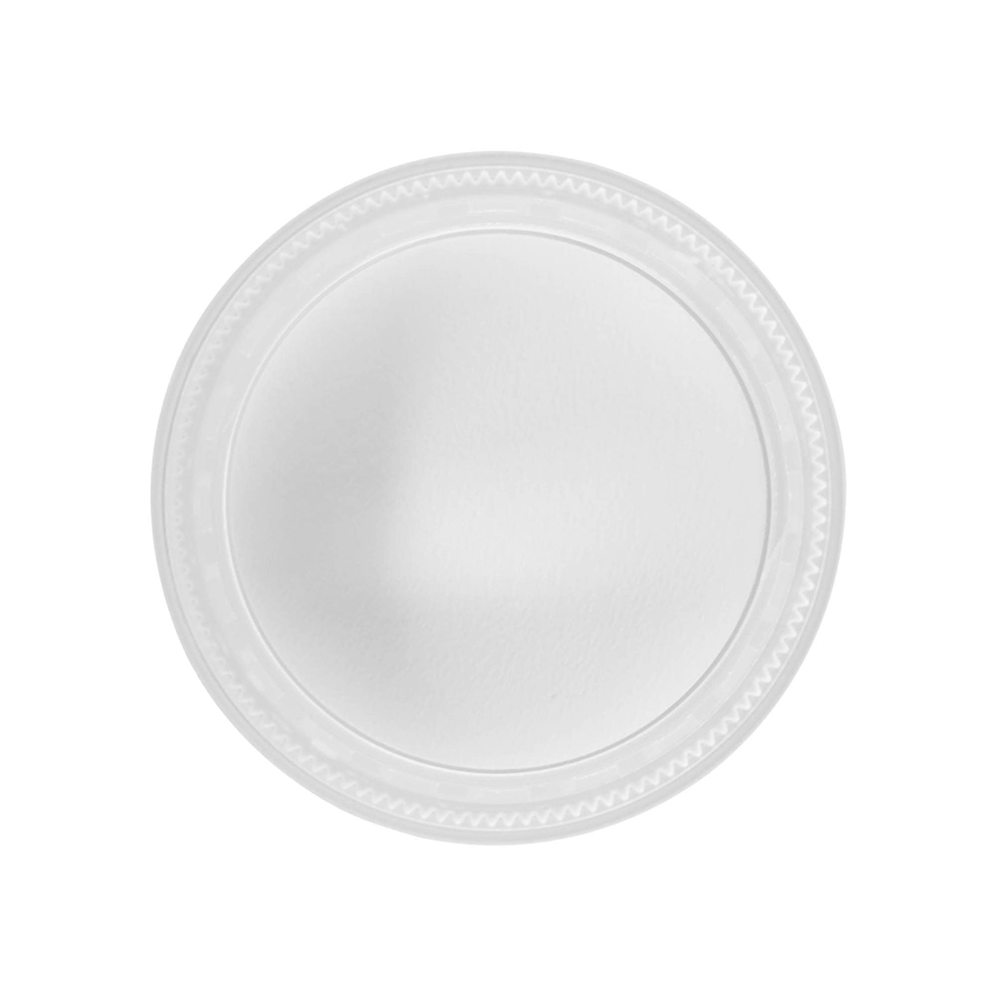 Винтова капачка „Clear/Platin Edition“, PP пластмаса, бяла, за затваряне: 53/2P