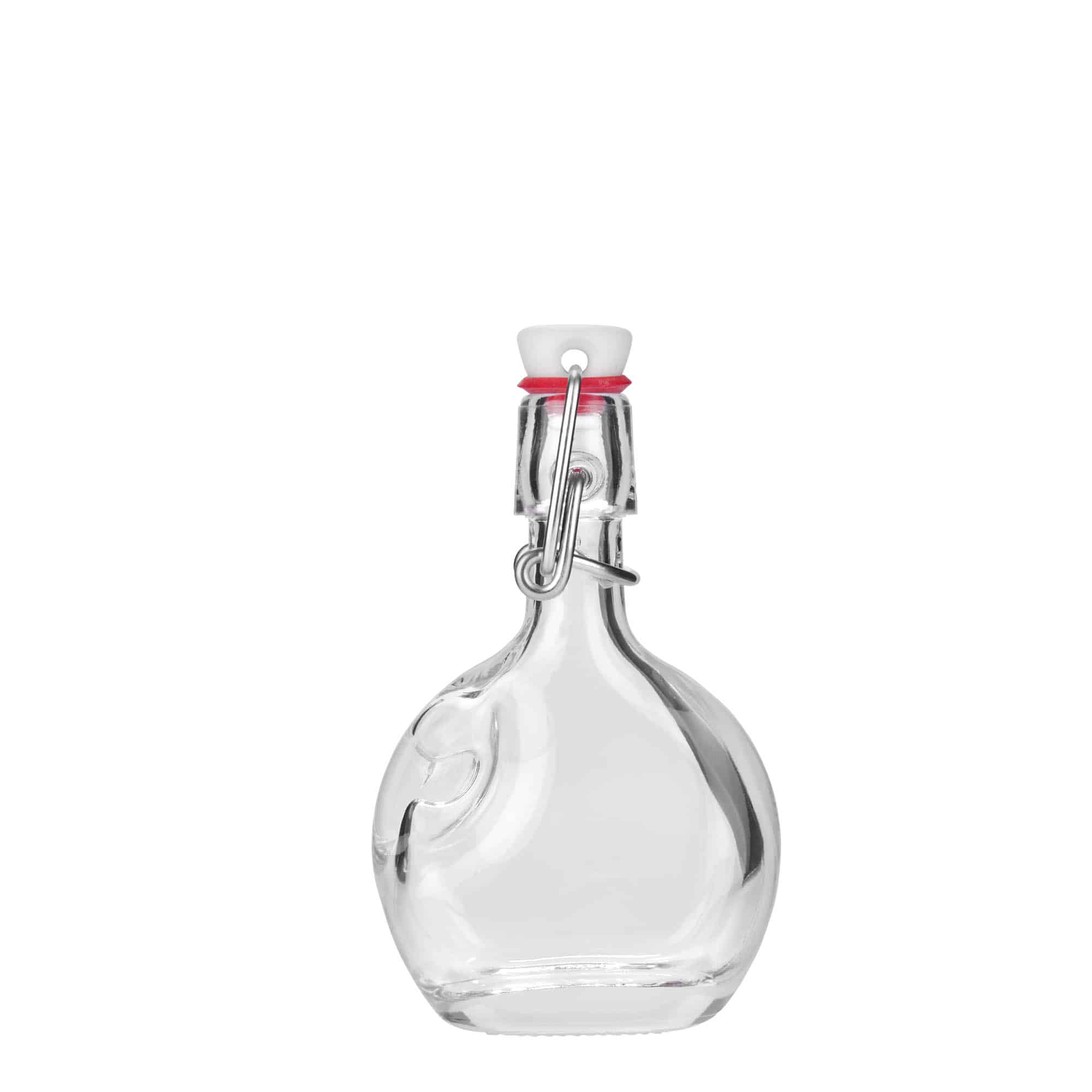 40 ml стъклена бутилка „Lukas“, овална, затваряне: тапа с клипс