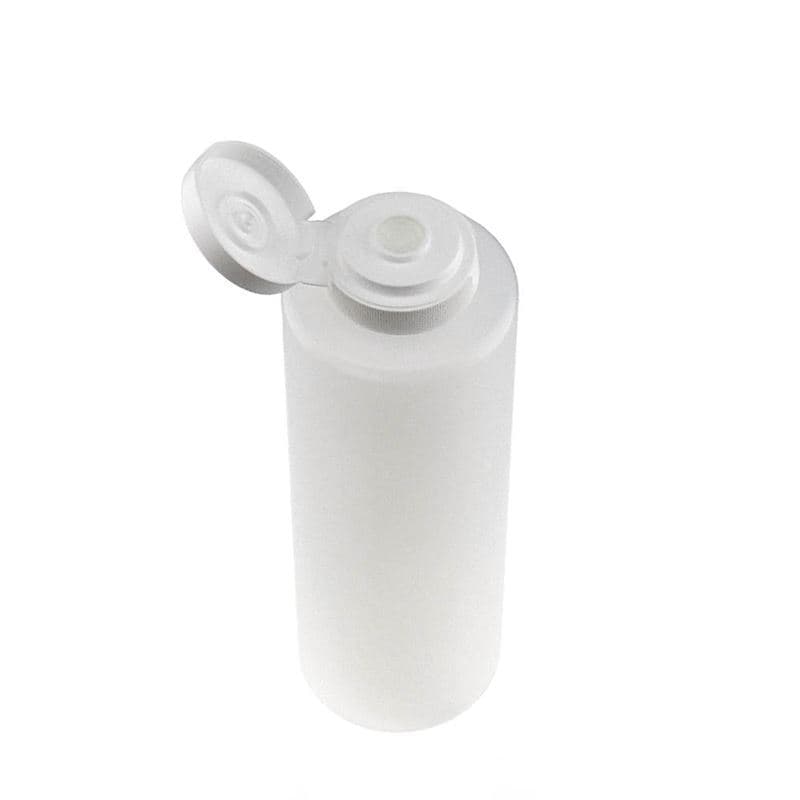 500 ml бутилка за сосове, LDPE пластмаса, естествен цвят, затваряне: винтова капачка GPI 38/400
