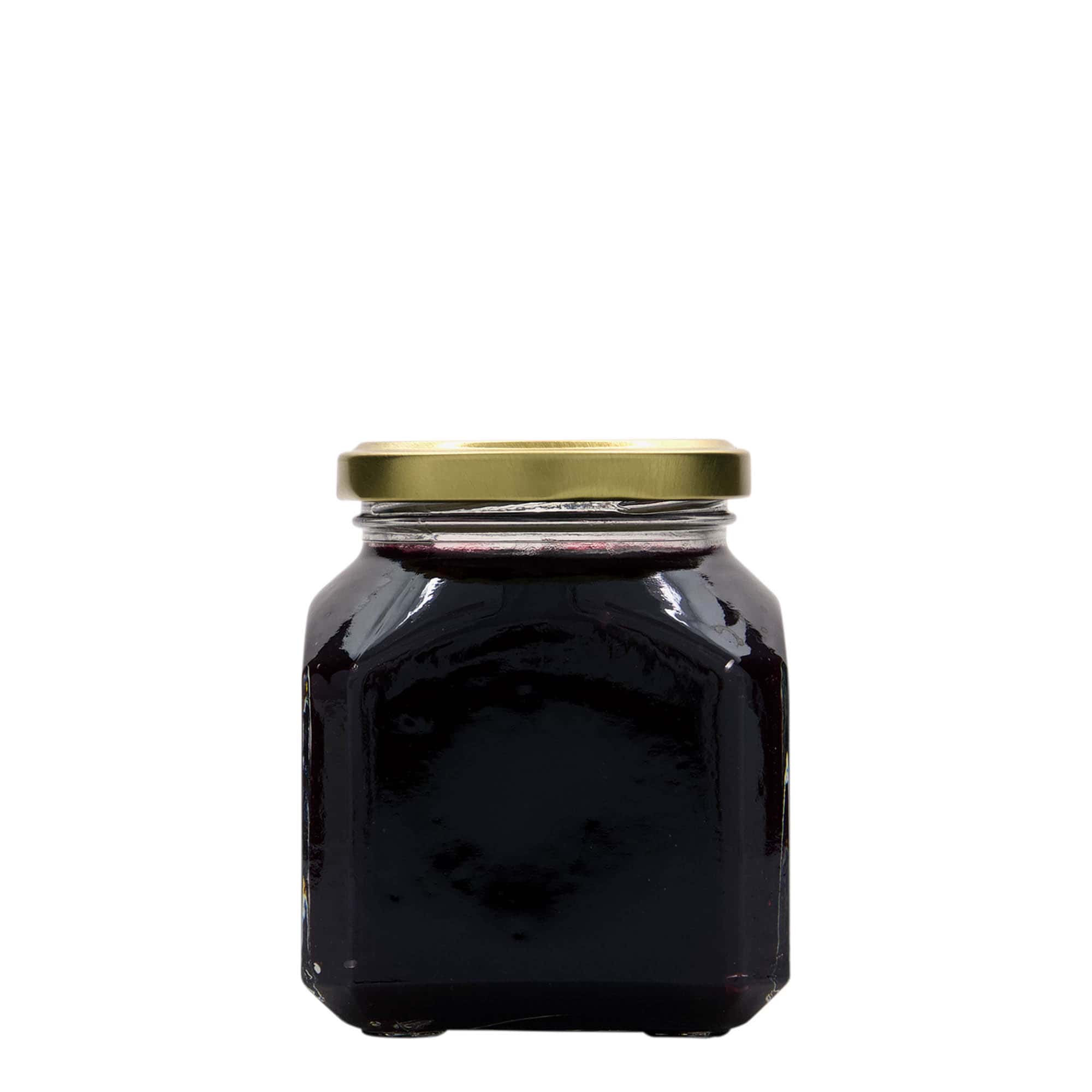 314 мл квадратна стъклена бутилка 'Милано', отвор: Twist-Off (TO 63)