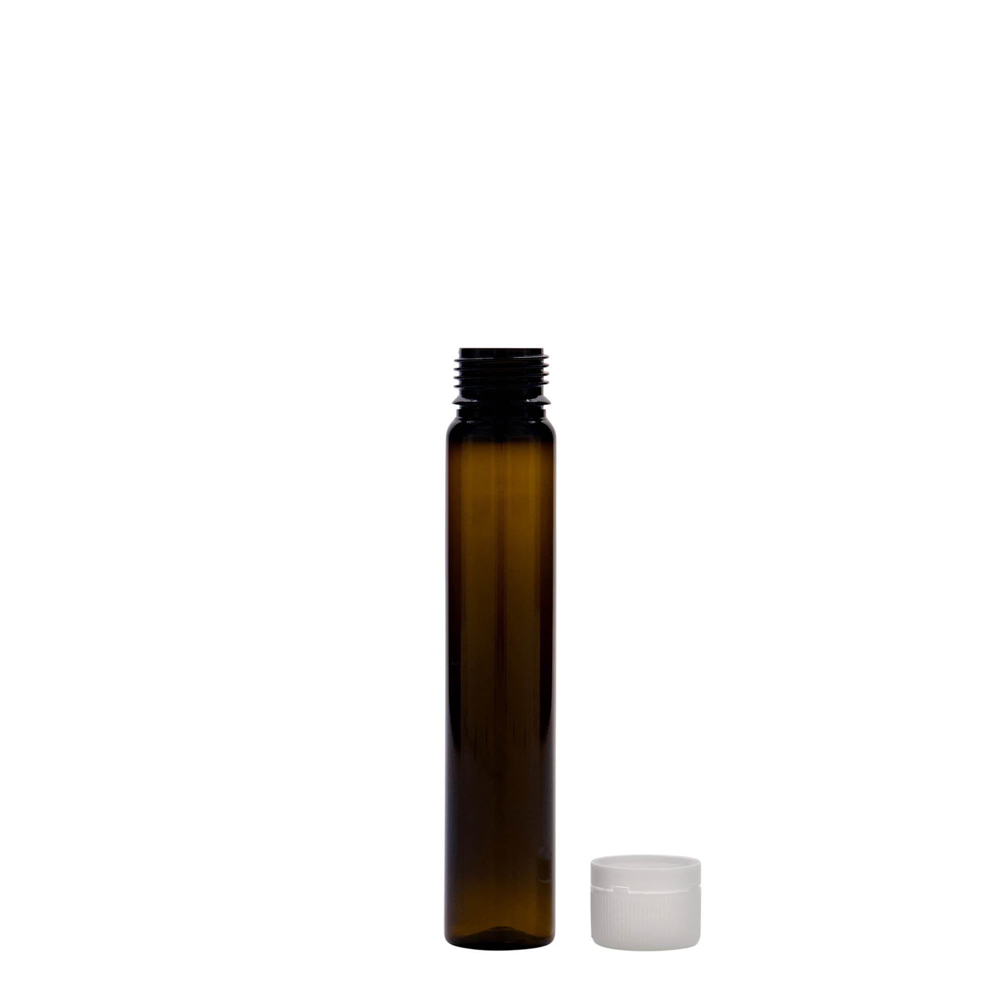 25 мл PET-капсула, пластмаса, кафяв, отвор: винтова капачка 25 мл PET-капсула, пластмаса, кафяв, отвор: винтова капачка