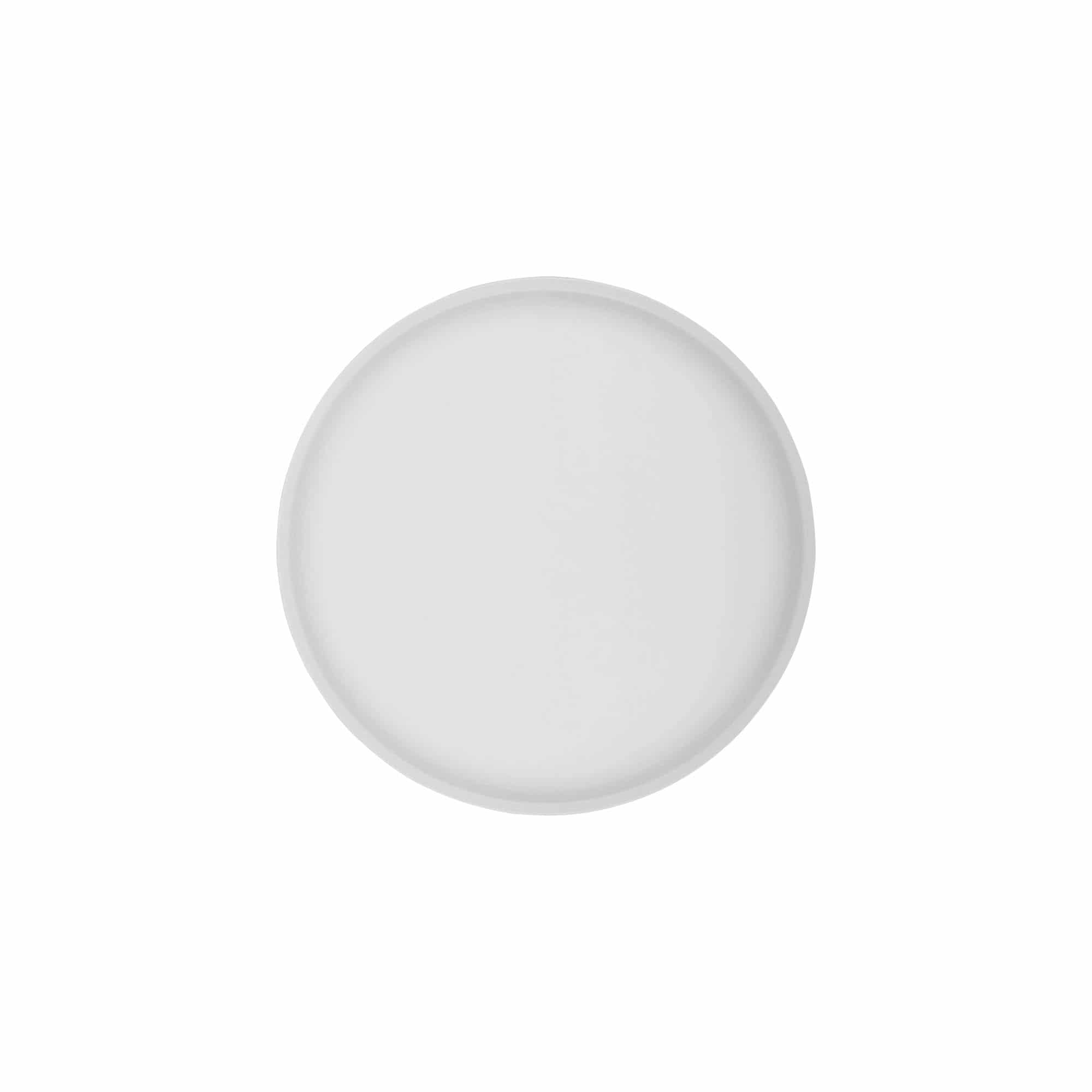 Винтова капачка „Clear/Platin Edition“, PP пластмаса, бяла, за затваряне: 70/2P