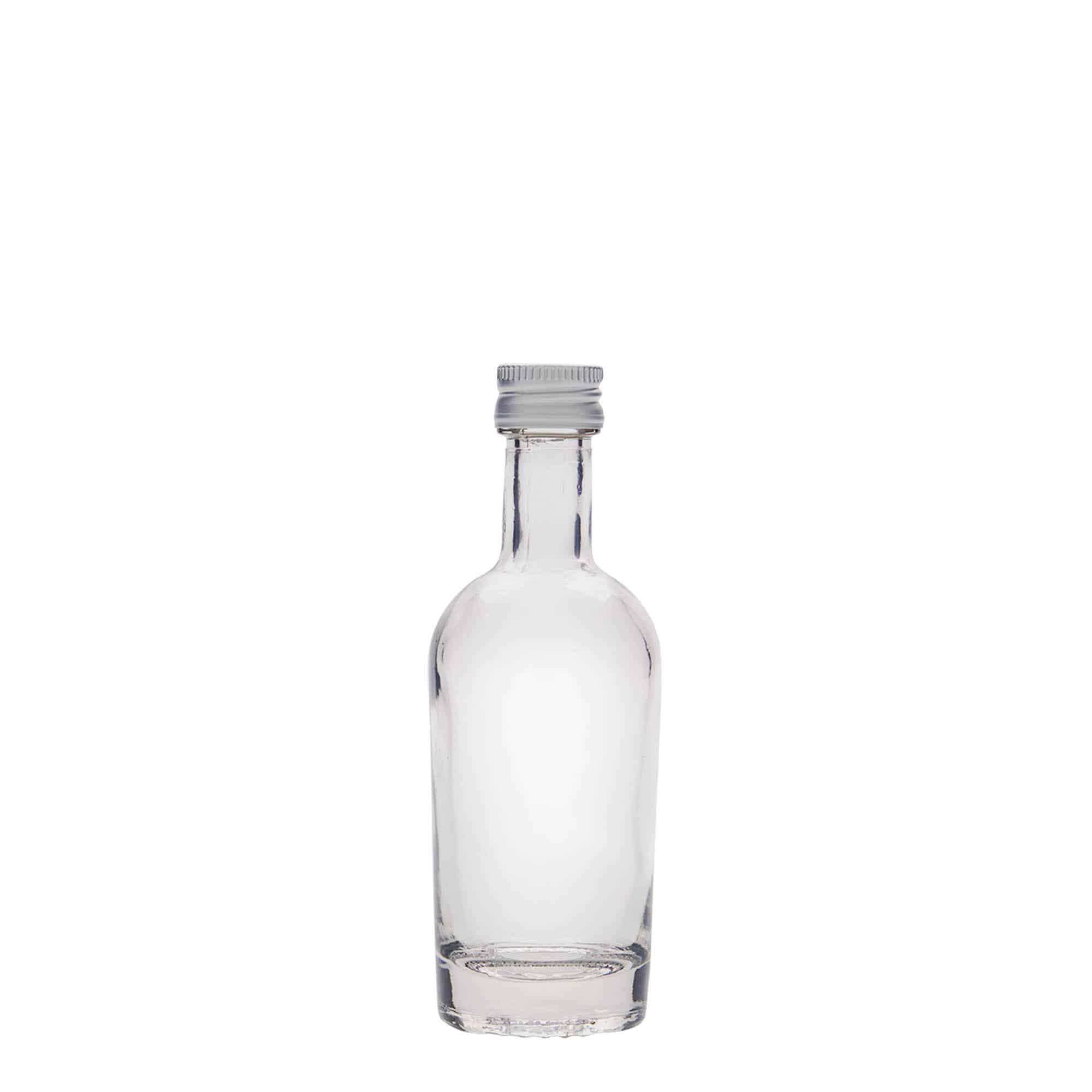 50 ml стъклена бутилка „Pepe“, затваряне: капачка PP 18
