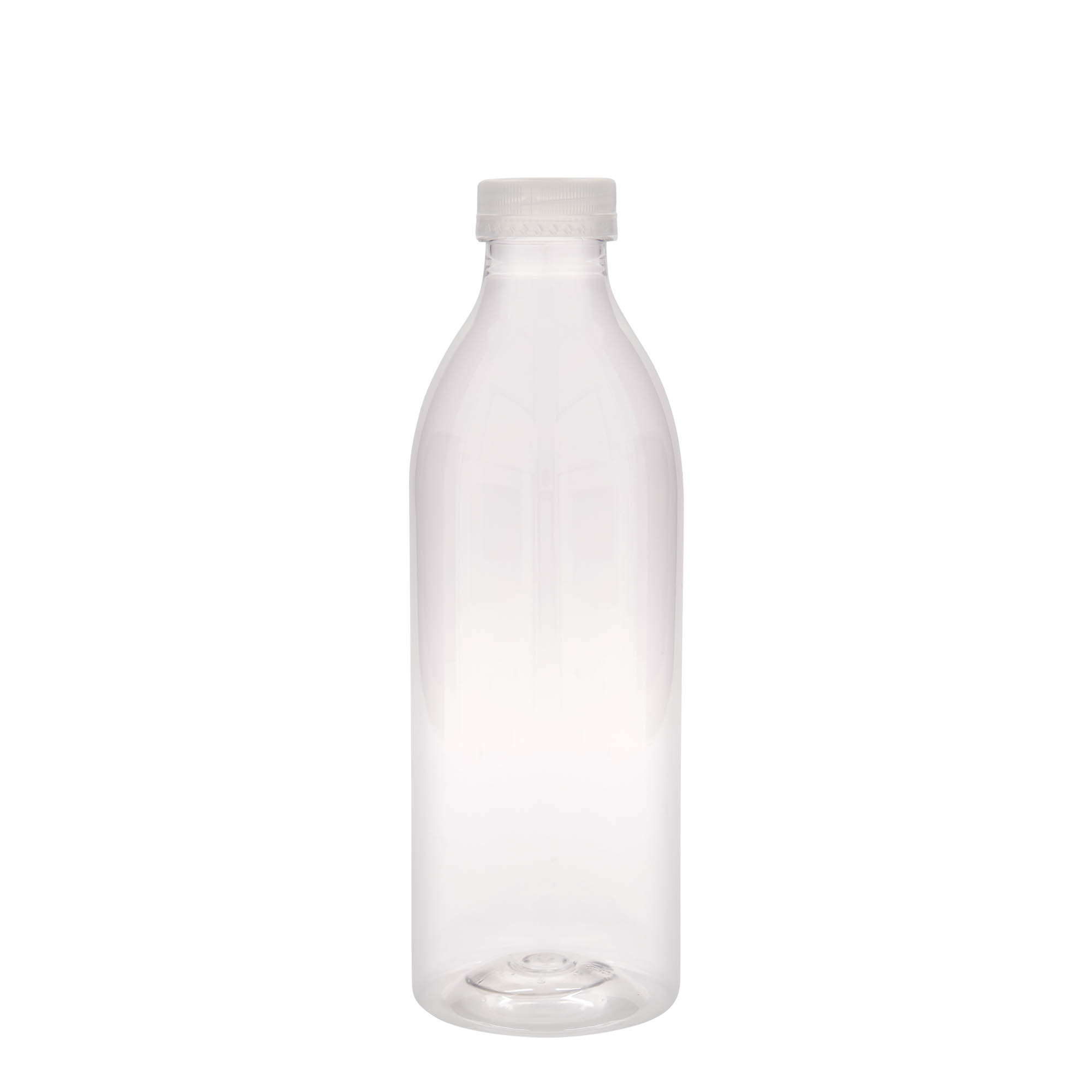 1.000 ml PET бутилка стандарт, пластмаса, гърло: 38 мм