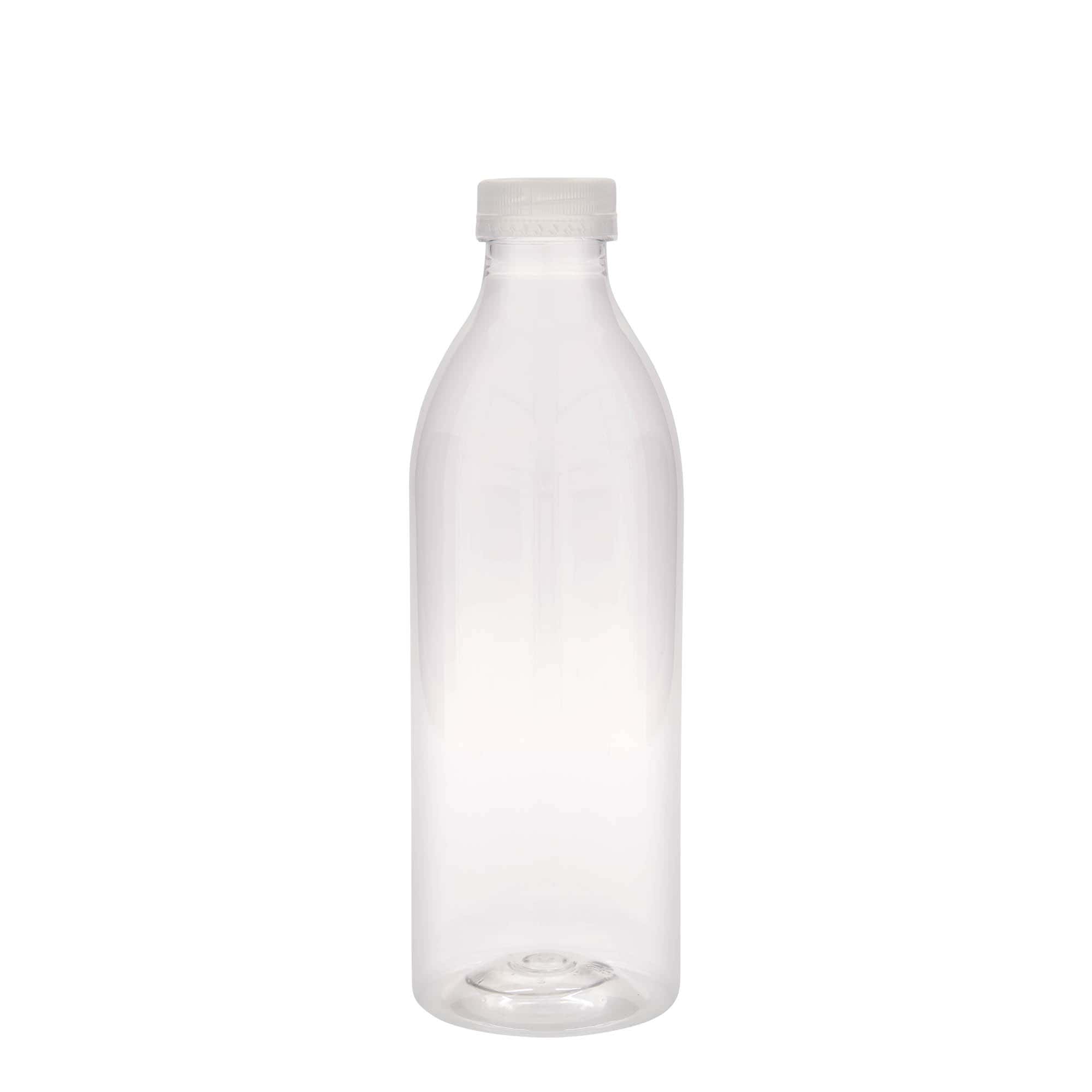 1.000 ml PET бутилка стандарт, пластмаса, гърло: 38 мм