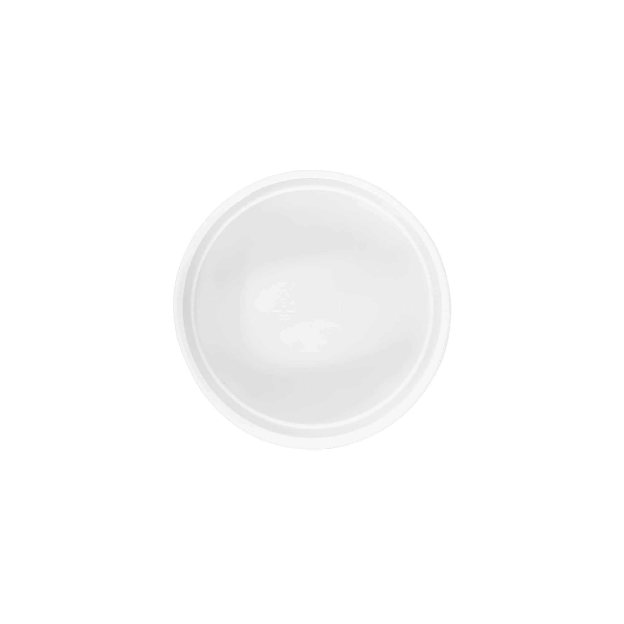 Винтова капачка, PP пластмаса, бяла, за отвор: 70/400 Винтова капачка, PP пластмаса, бяла, за отвор: 70/400