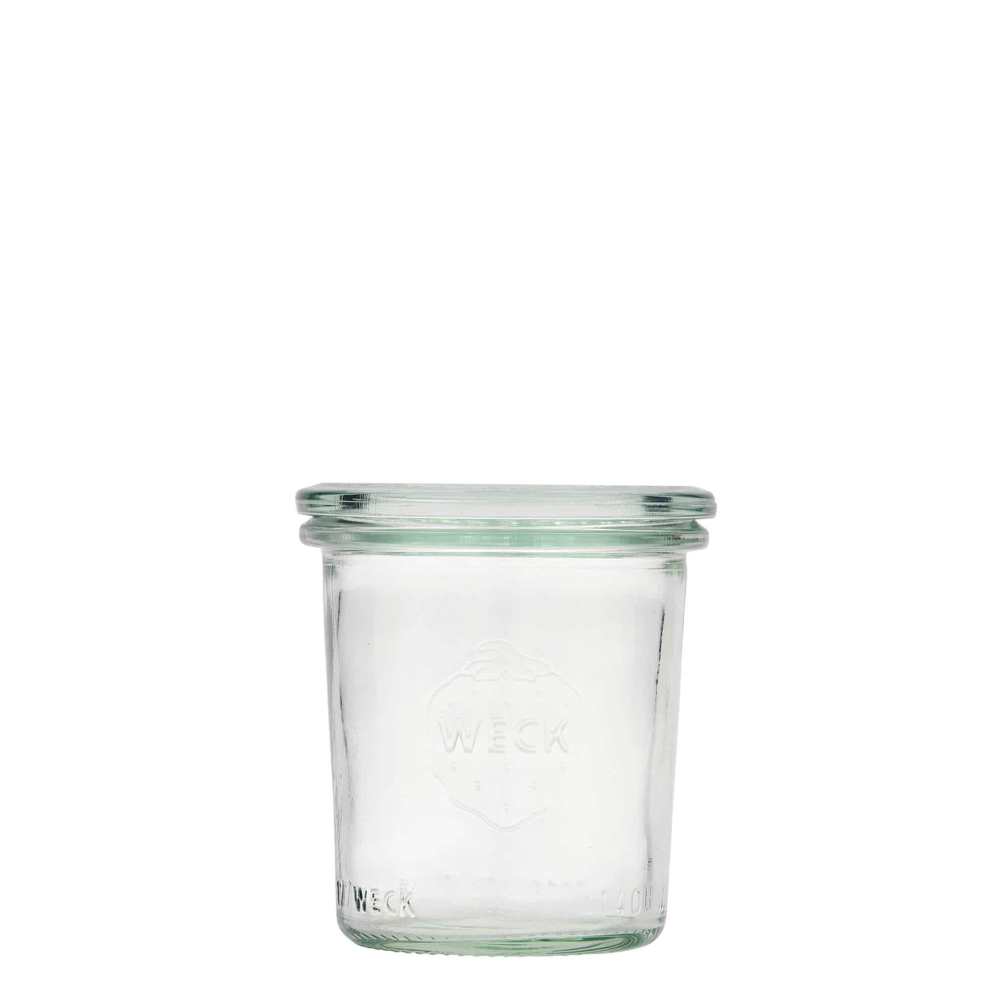 140 ml буркан с широк отвор WECK, затваряне: заоблен ръб