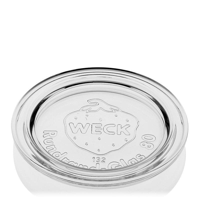 WECK стъклен капак със заоблен ръб, за затваряне: RR80