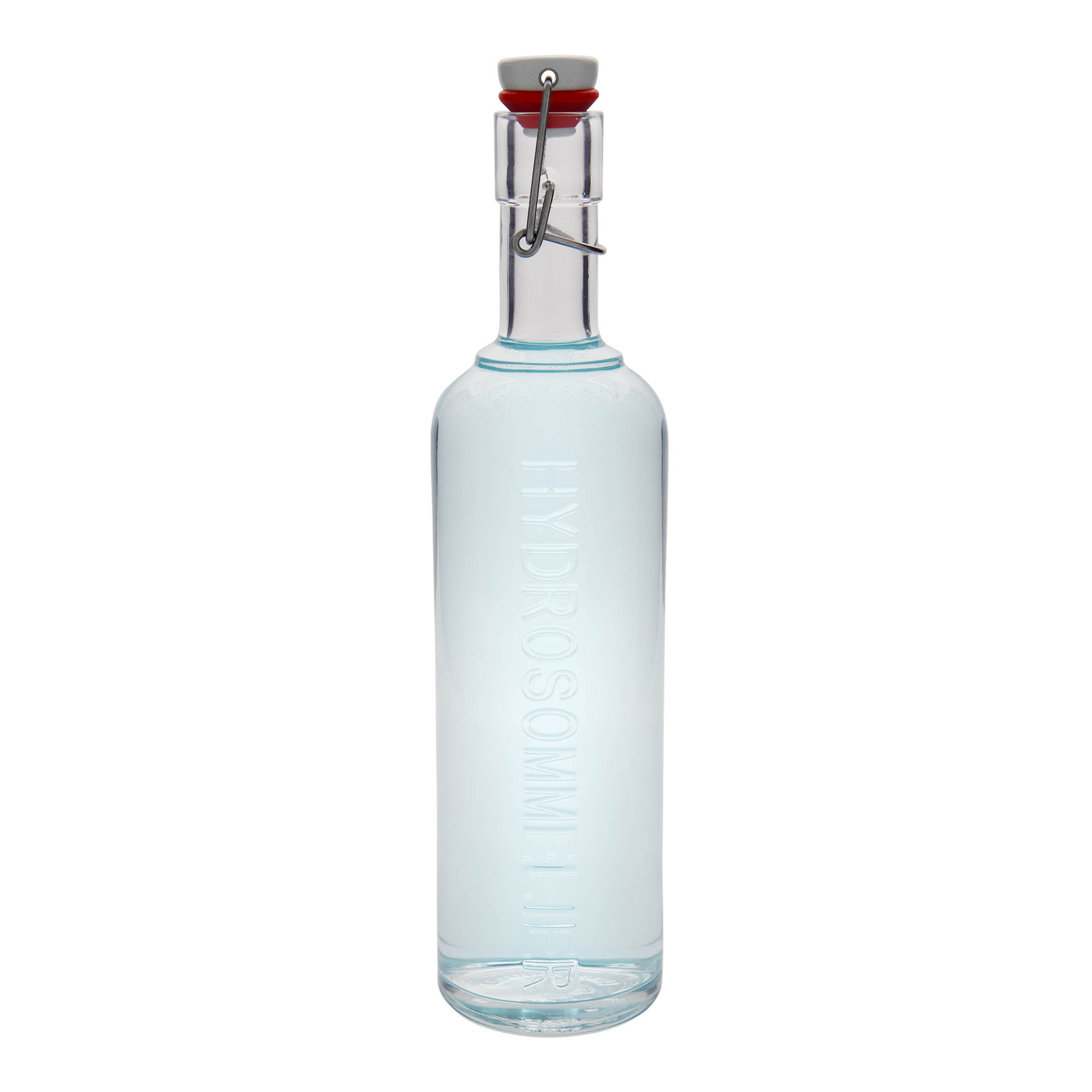 1.000 мл стъклена бутилка 'Optima Hydrosommelier', отвор: капак с бутон 1.000 мл стъклена бутилка 'Optima Hydrosommelier', отвор: капак с бутон