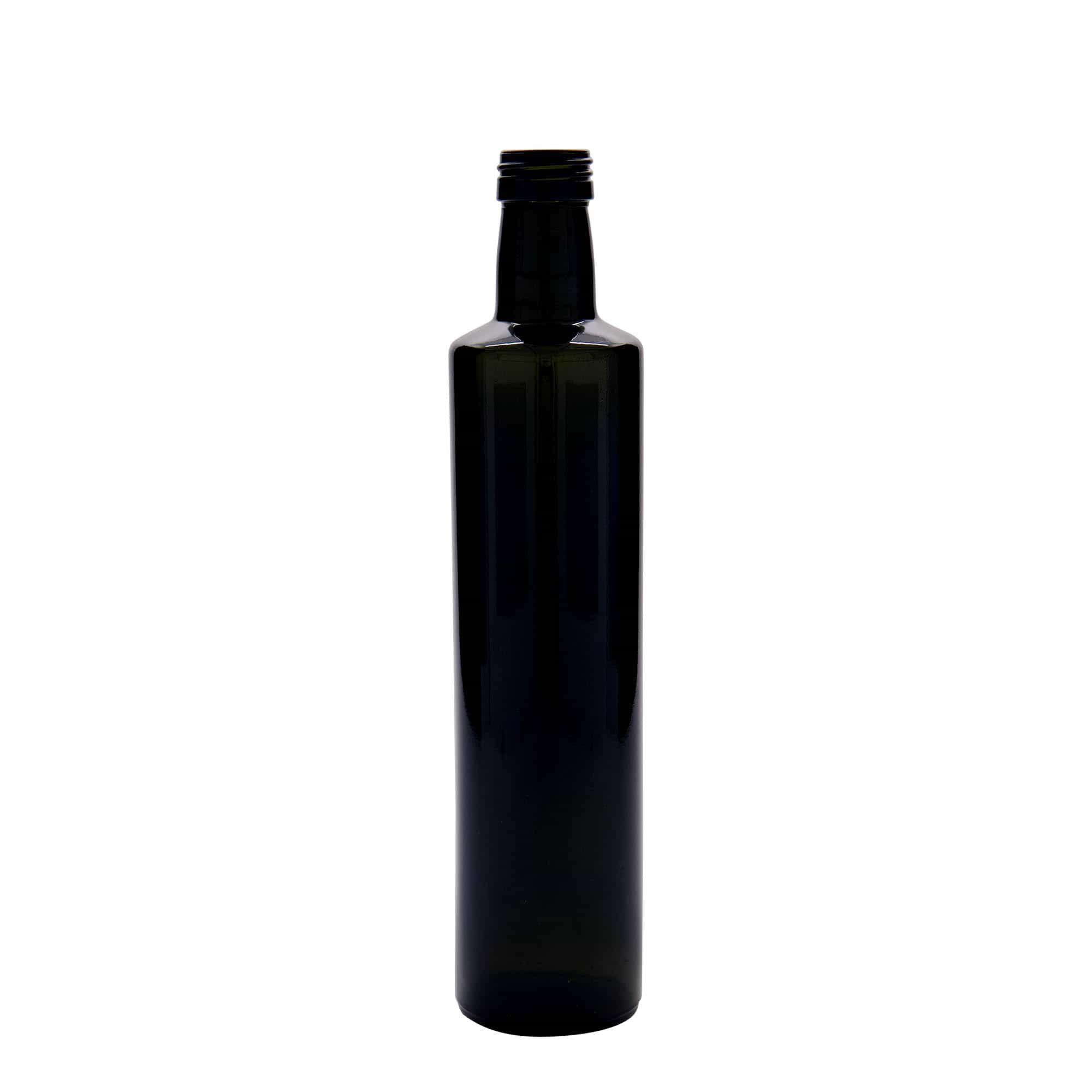 500 ml стъклена бутилка „Dorica“, антично зелено, затваряне: капачка PP 31,5 500 ml стъклена бутилка „Dorica“, антично зелено, затваряне: капачка PP 31,5
