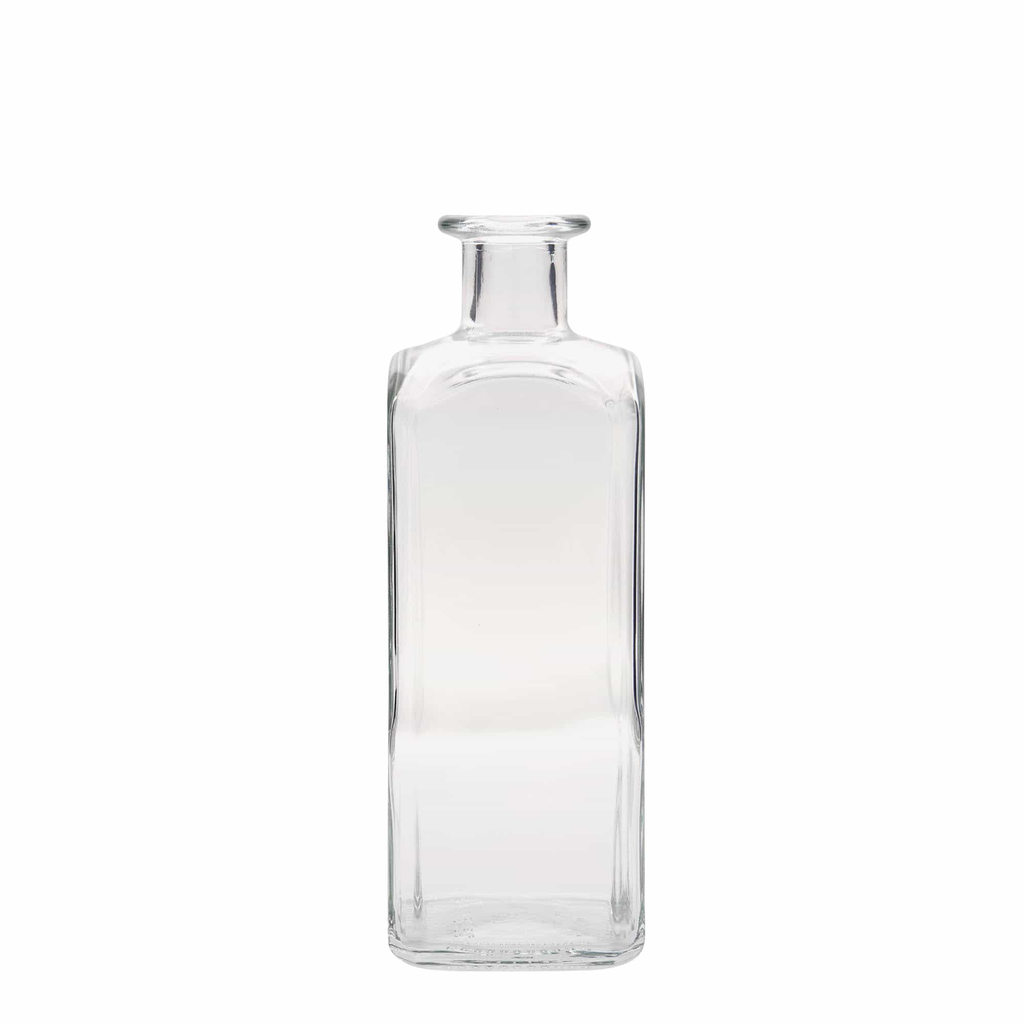 500 ml стъклена аптекарска бутилка „Carré“, квадратна, затваряне: коркова тапа 500 ml стъклена аптекарска бутилка „Carré“, квадратна, затваряне: коркова тапа