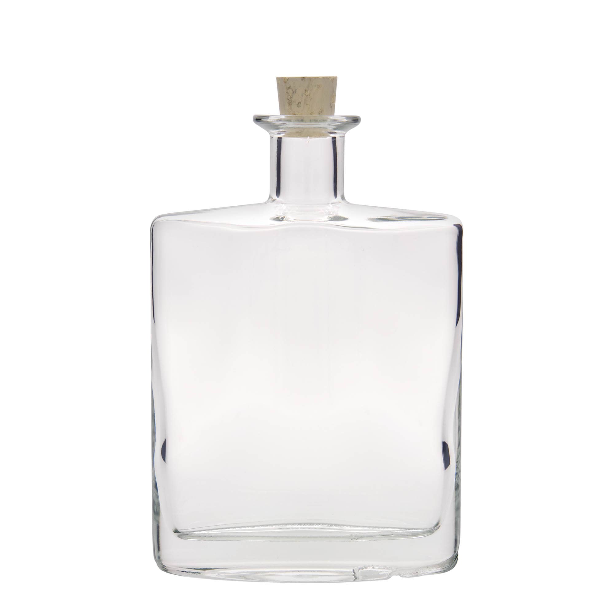 700 ml стъклена бутилка „Zorbas“, овална, затваряне: коркова тапа