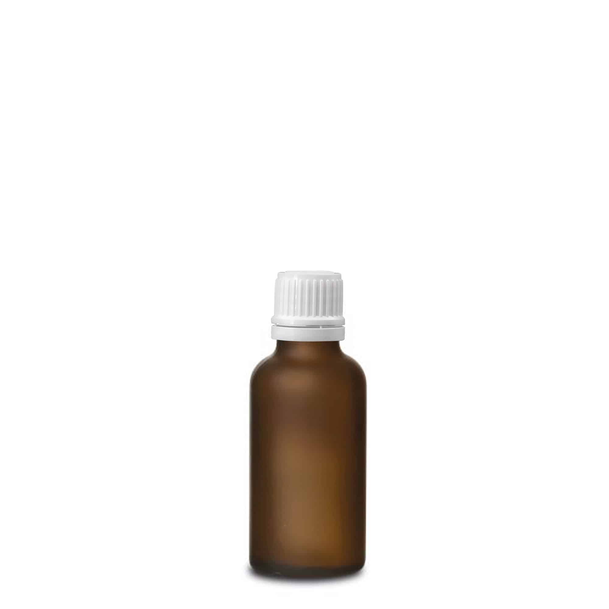 30ml медицинско шише, стъкло, кафяво матирано, гърло: DIN 18