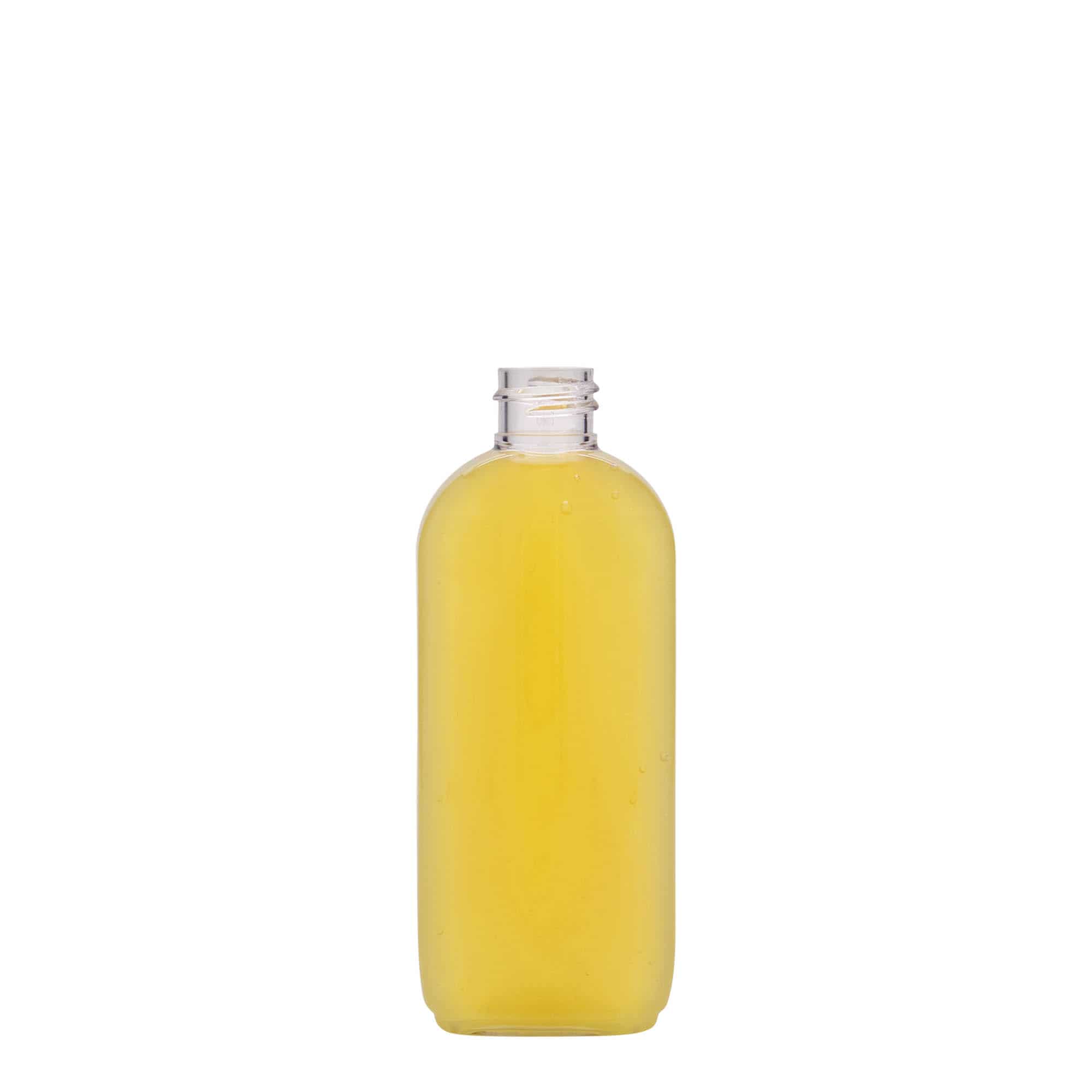 100 ml PET бутилка „Ирис“, овална, пластмасова, затваряне: винтова капачка GPI 20/410