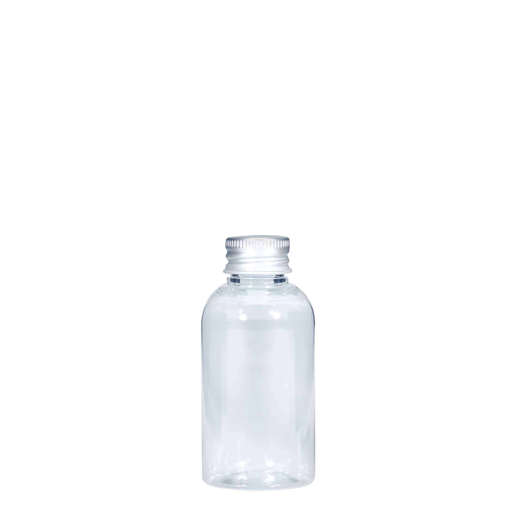 50 ml PET бутилка „Бостън“, пластмасова, затваряне: винтова капачка 20/410