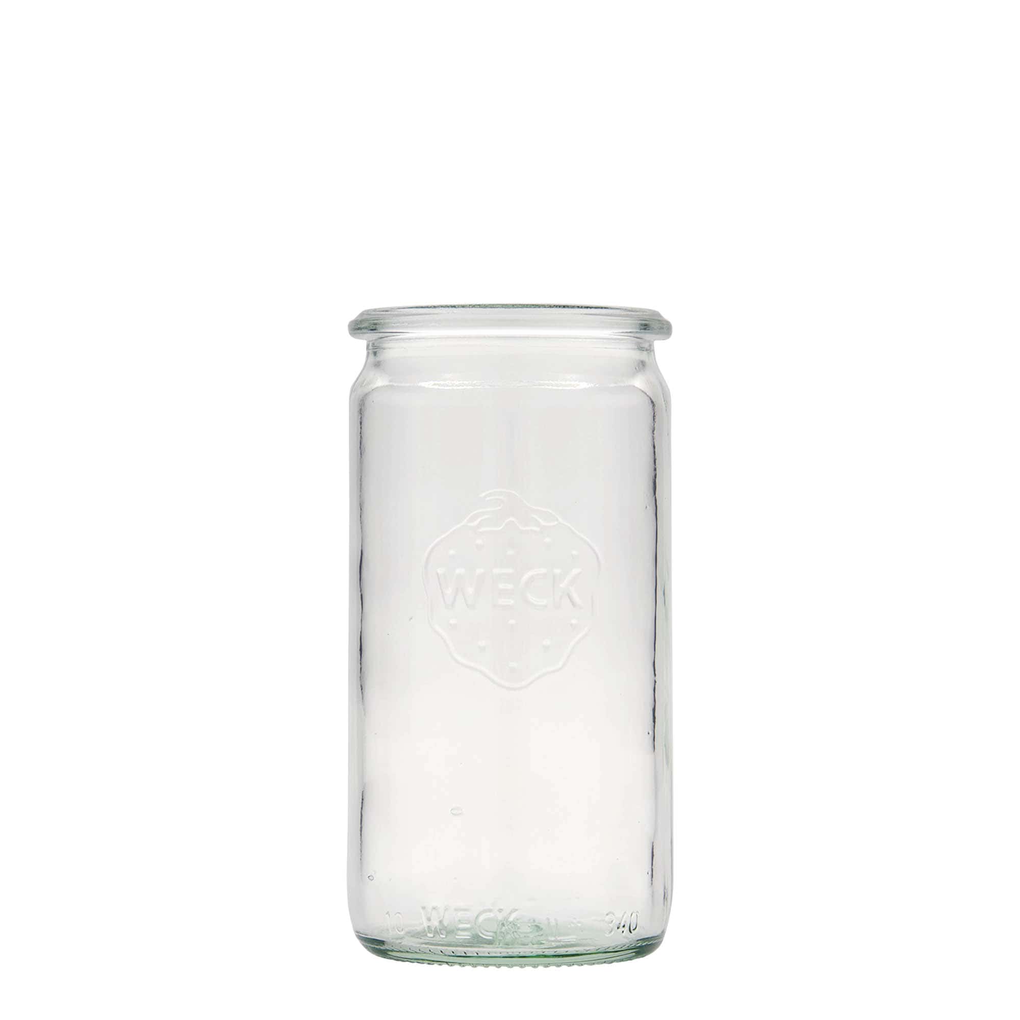 340 ml цилиндричен буркан WECK, затваряне: заоблен ръб