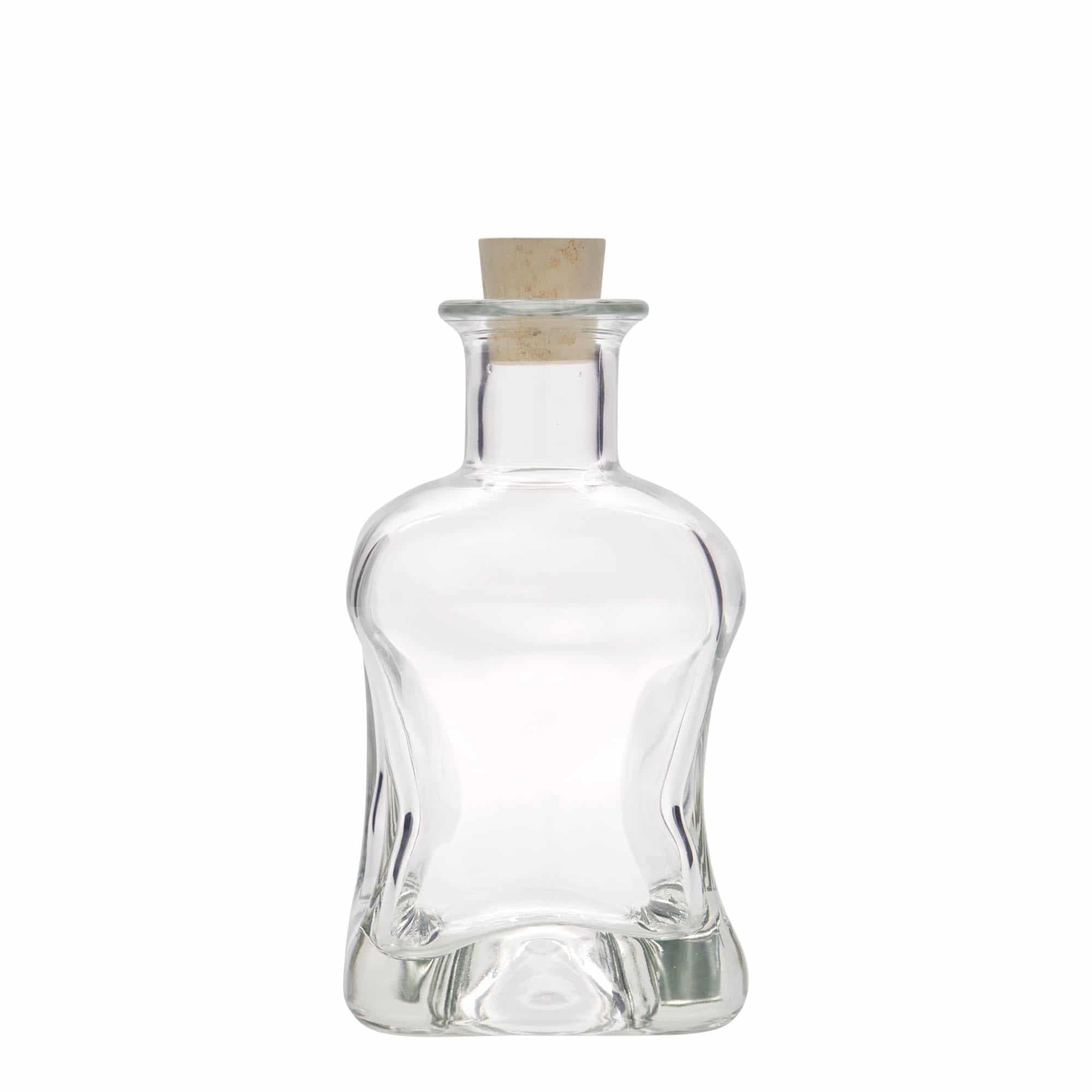 350 ml стъклена бутилка „Дъблин“, квадратна, затваряне: коркова тапа