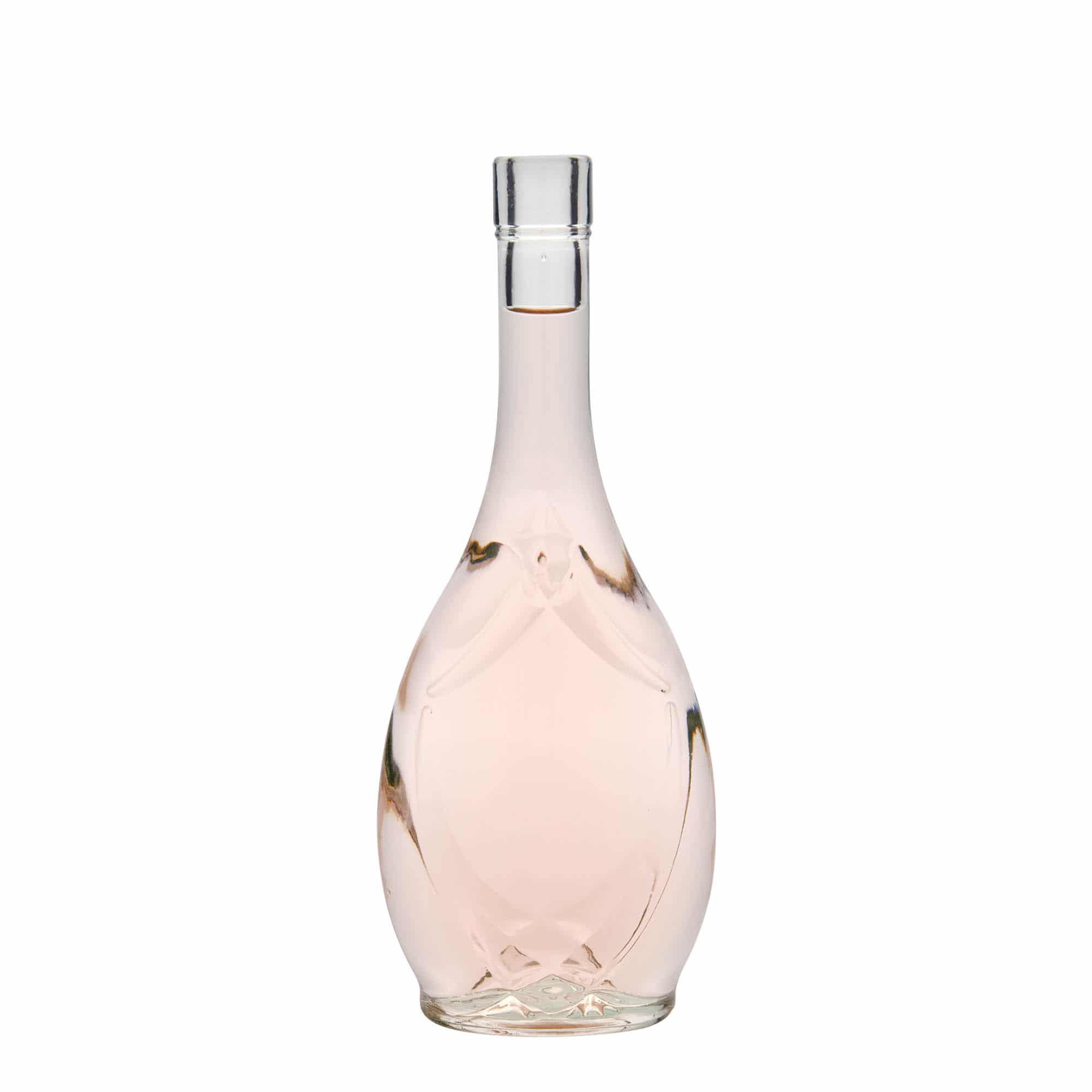 500 ml стъклена бутилка „Saragossa“, овална, затваряне: коркова тапа