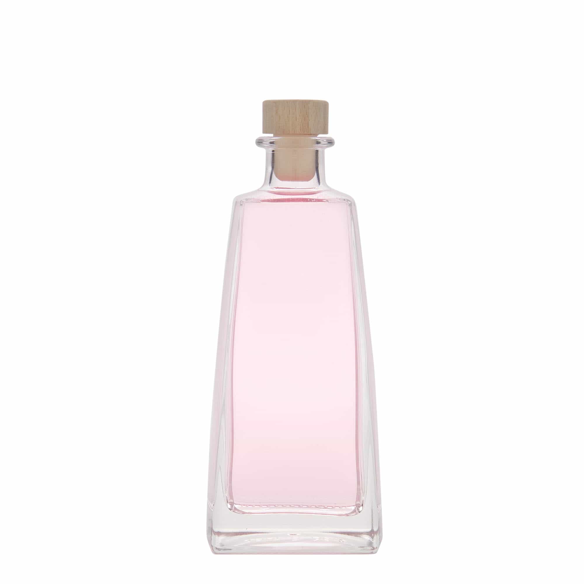 350 ml стъклена бутилка „Timmy“, правоъгълна, затваряне: коркова тапа