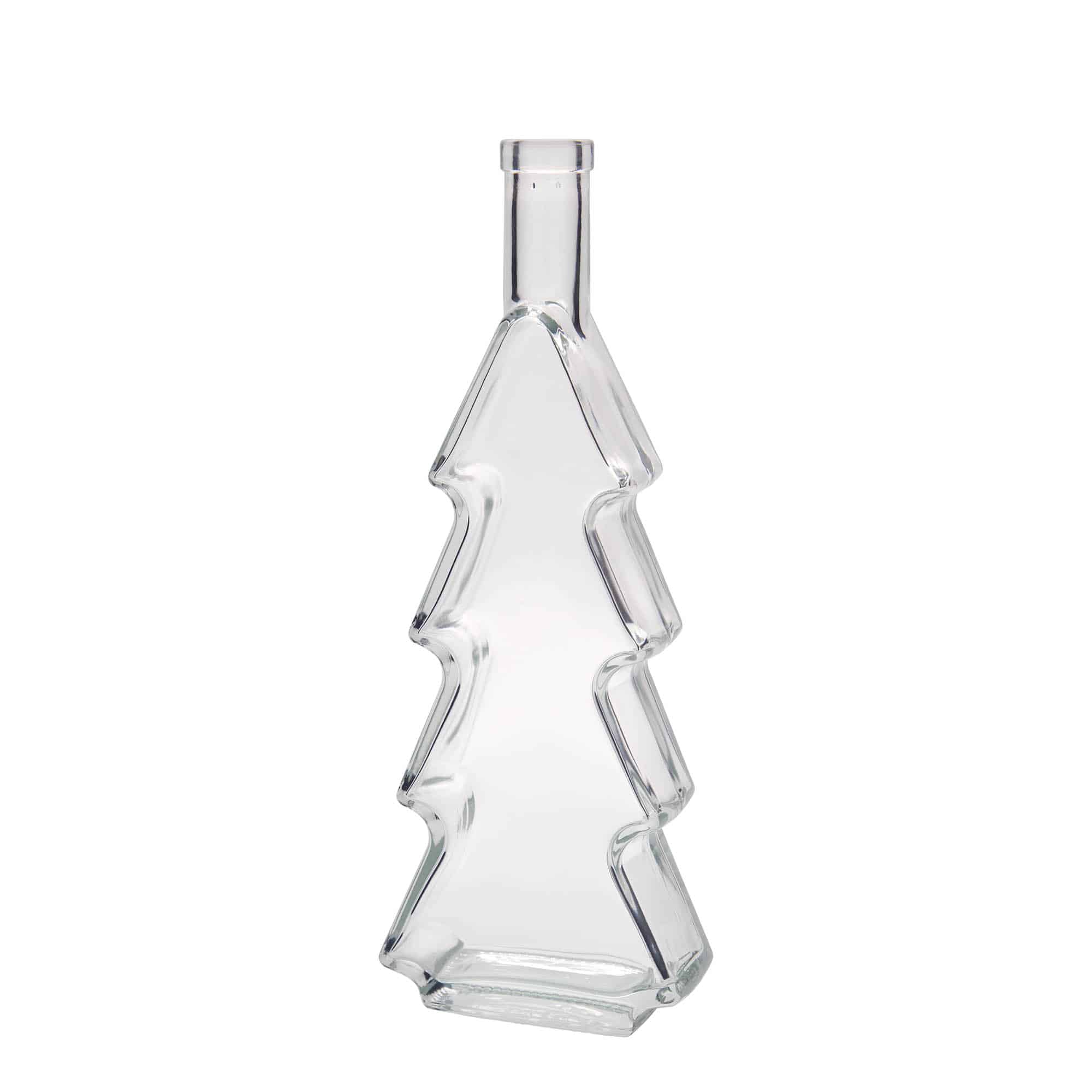 500 ml стъклена бутилка „Коледна елха“, затваряне: коркова тапа