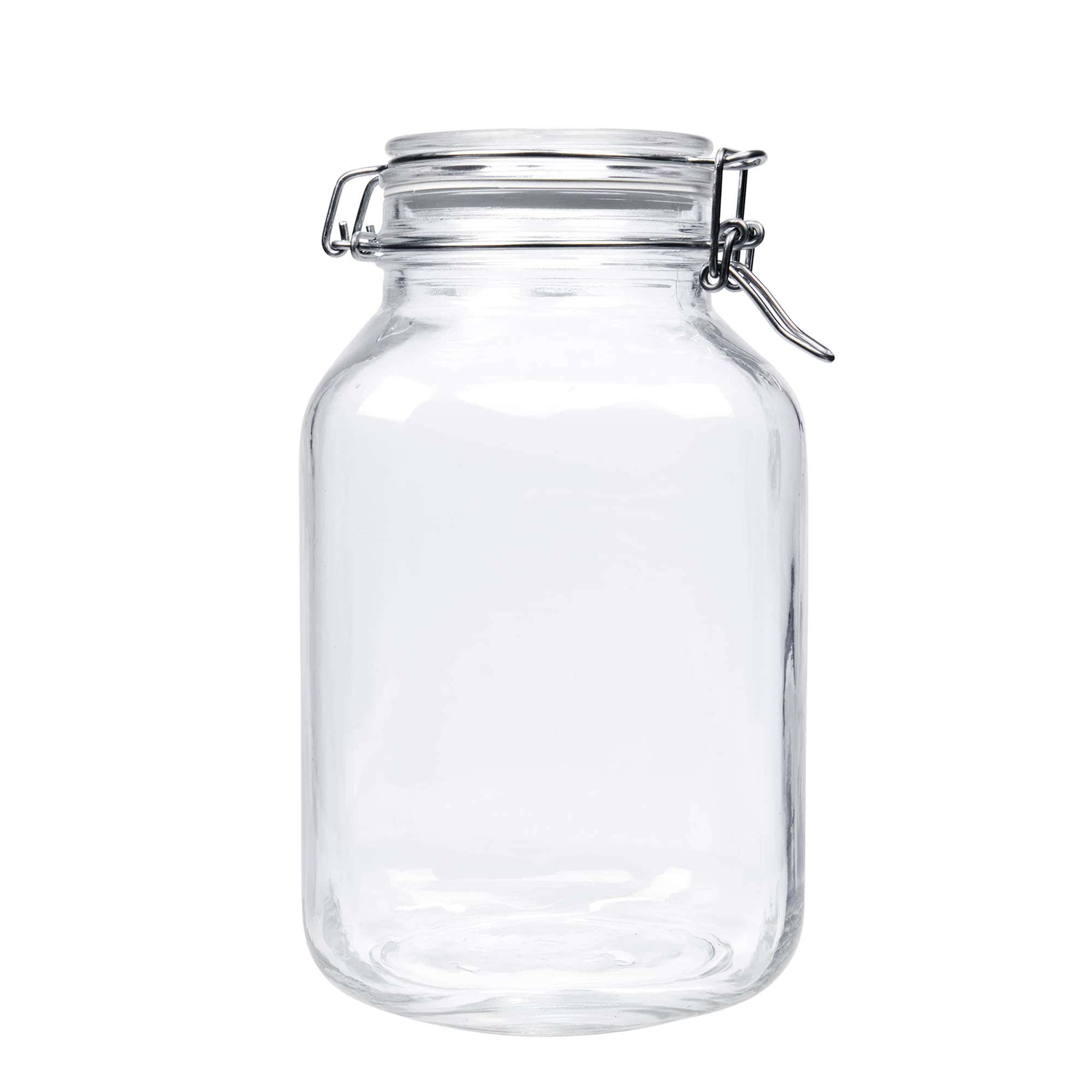 3000 ml буркан с клипс „Fido“, квадратен, затваряне: капак с клипс