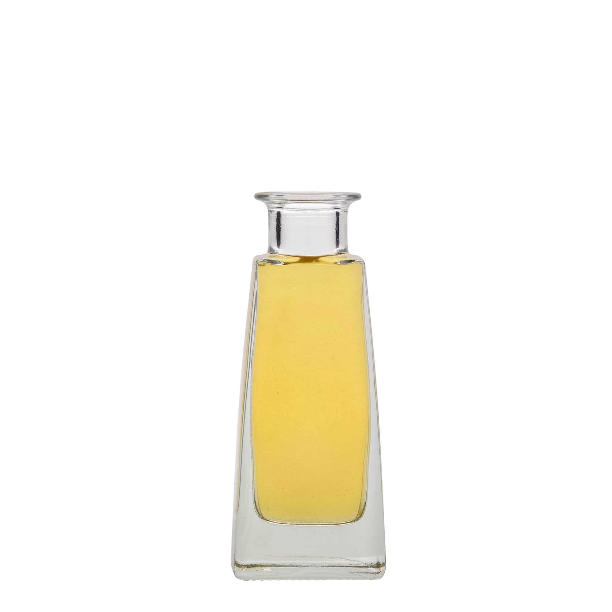 100 ml стъклена бутилка „Timmy“, правоъгълна, затваряне: коркова тапа