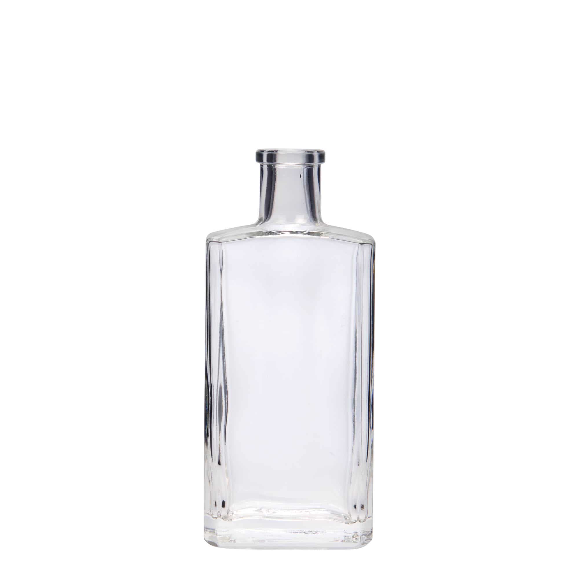 200 ml стъклена бутилка „Shiny“, правоъгълна, затваряне: коркова тапа