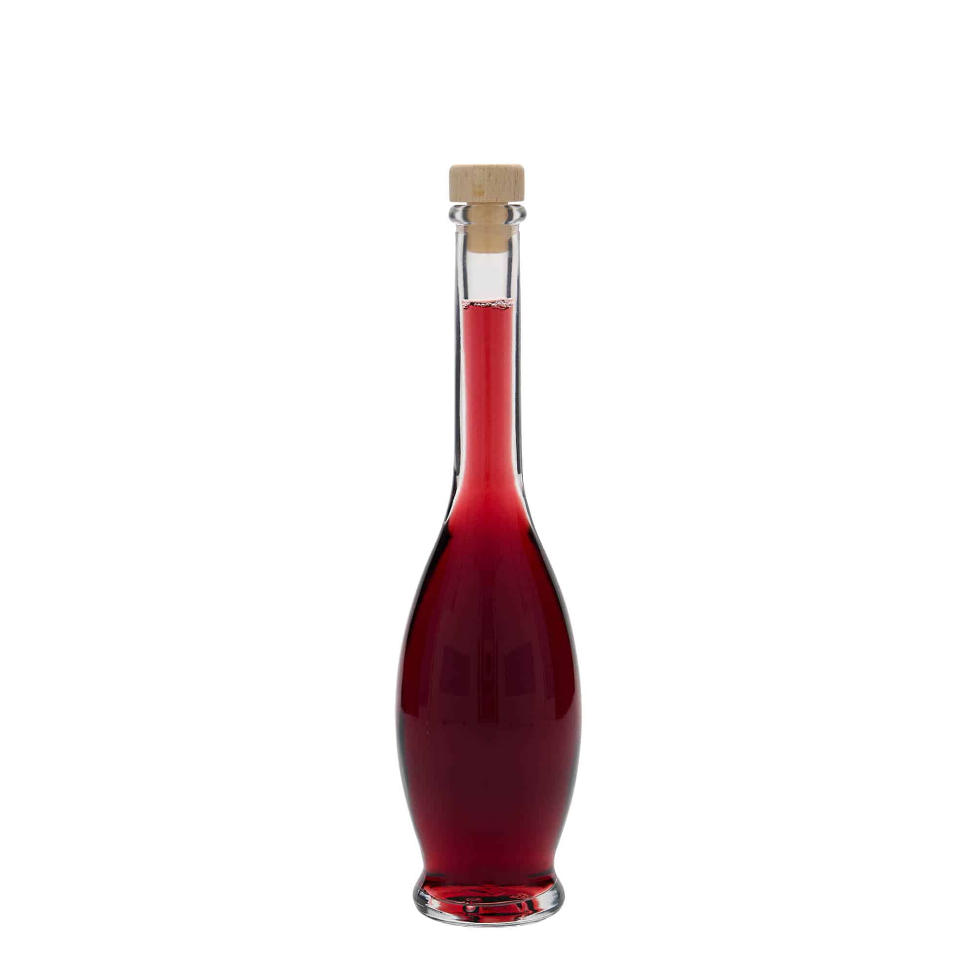 100 ml стъклена бутилка „Gina“, затваряне: коркова тапа