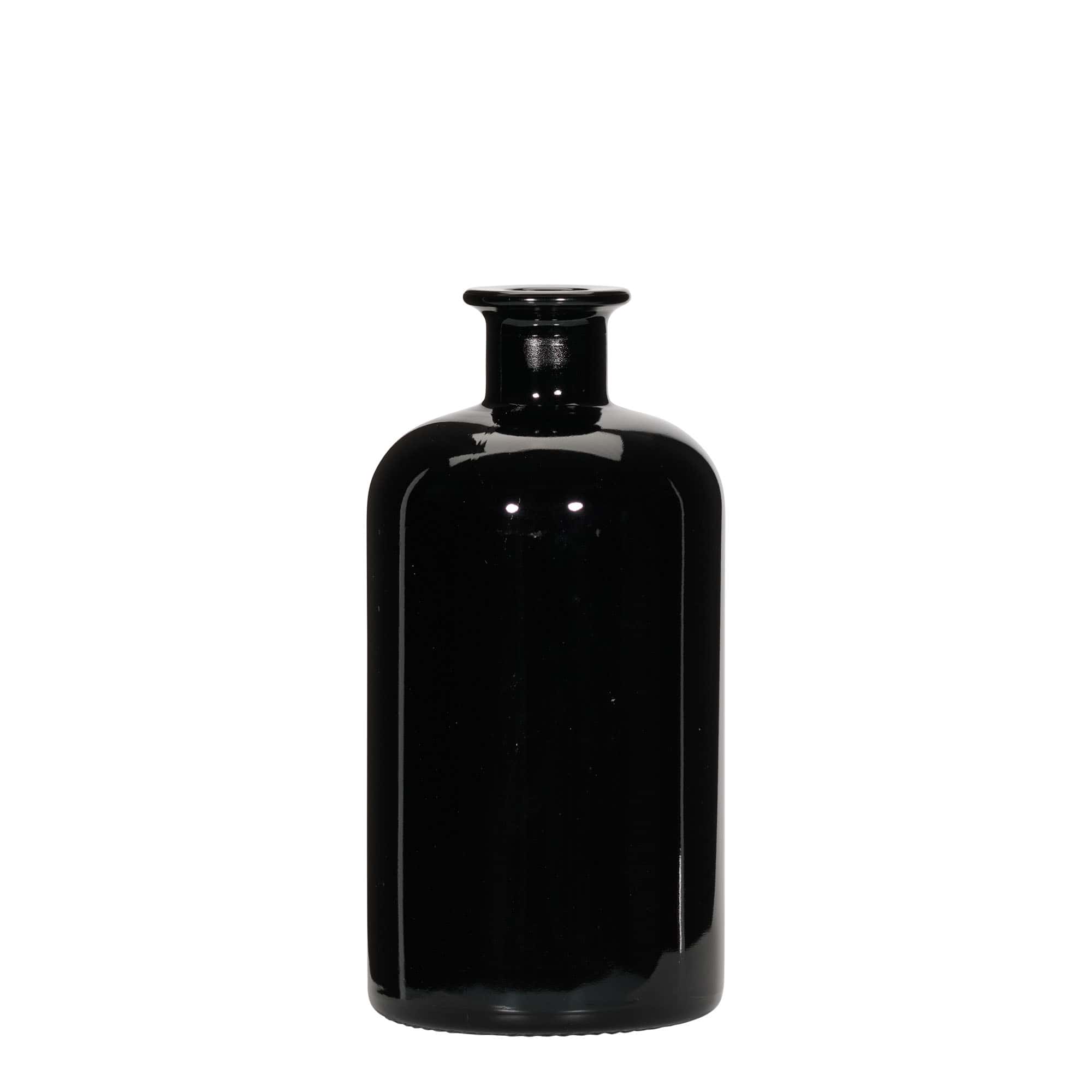 500 ml стъклена аптекарска бутилка, черна, затваряне: коркова тапа 500 ml стъклена аптекарска бутилка, черна, затваряне: коркова тапа
