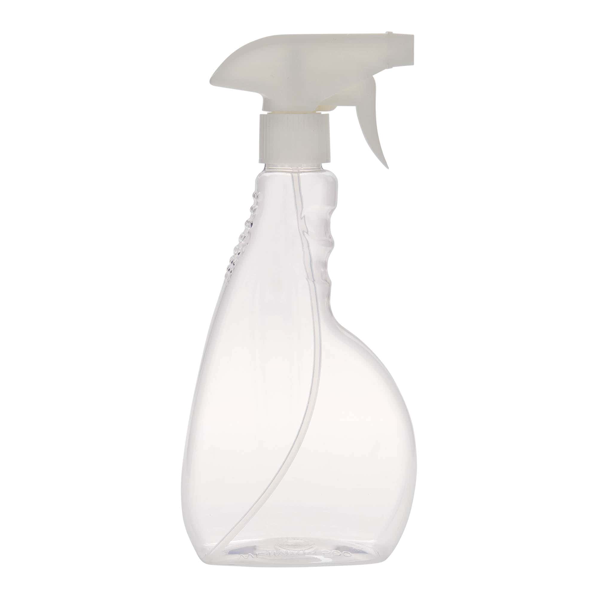 500 ml PET спрей бутилка „Piccobello“, правоъгълна, пластмасова, затваряне: винтова капачка