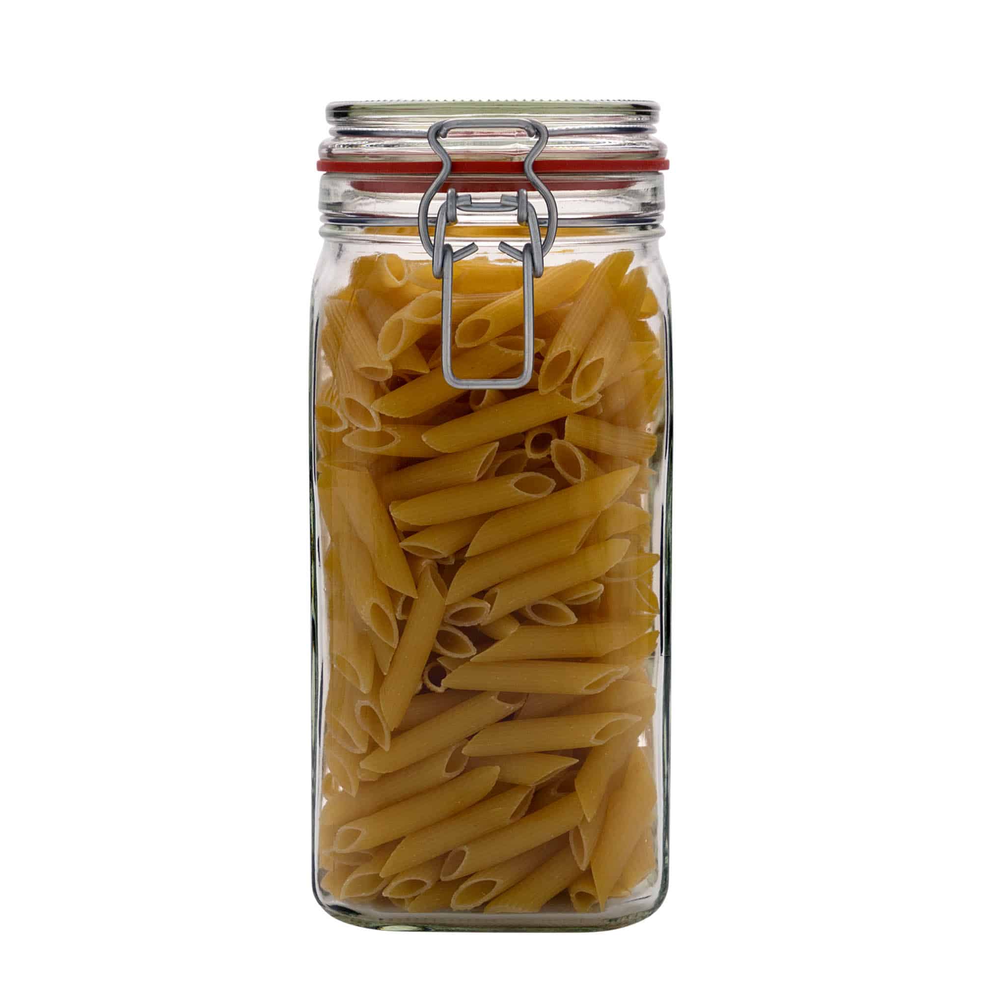 1540 ml буркан с клипс, квадратен, затваряне: капак с клипс