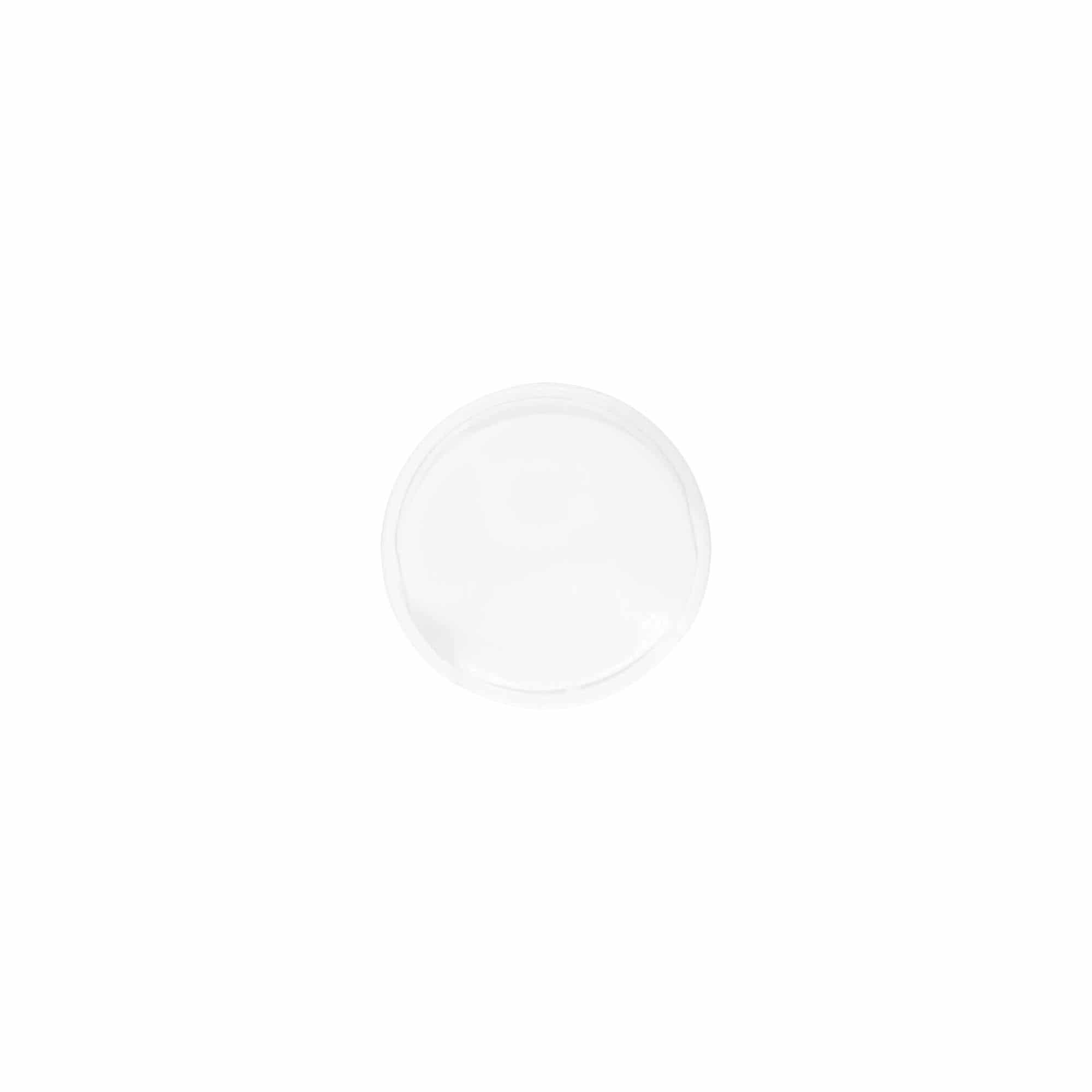 Винтова капачка Disc Top, PP-пластмаса, бяла, за отвор: 24/410