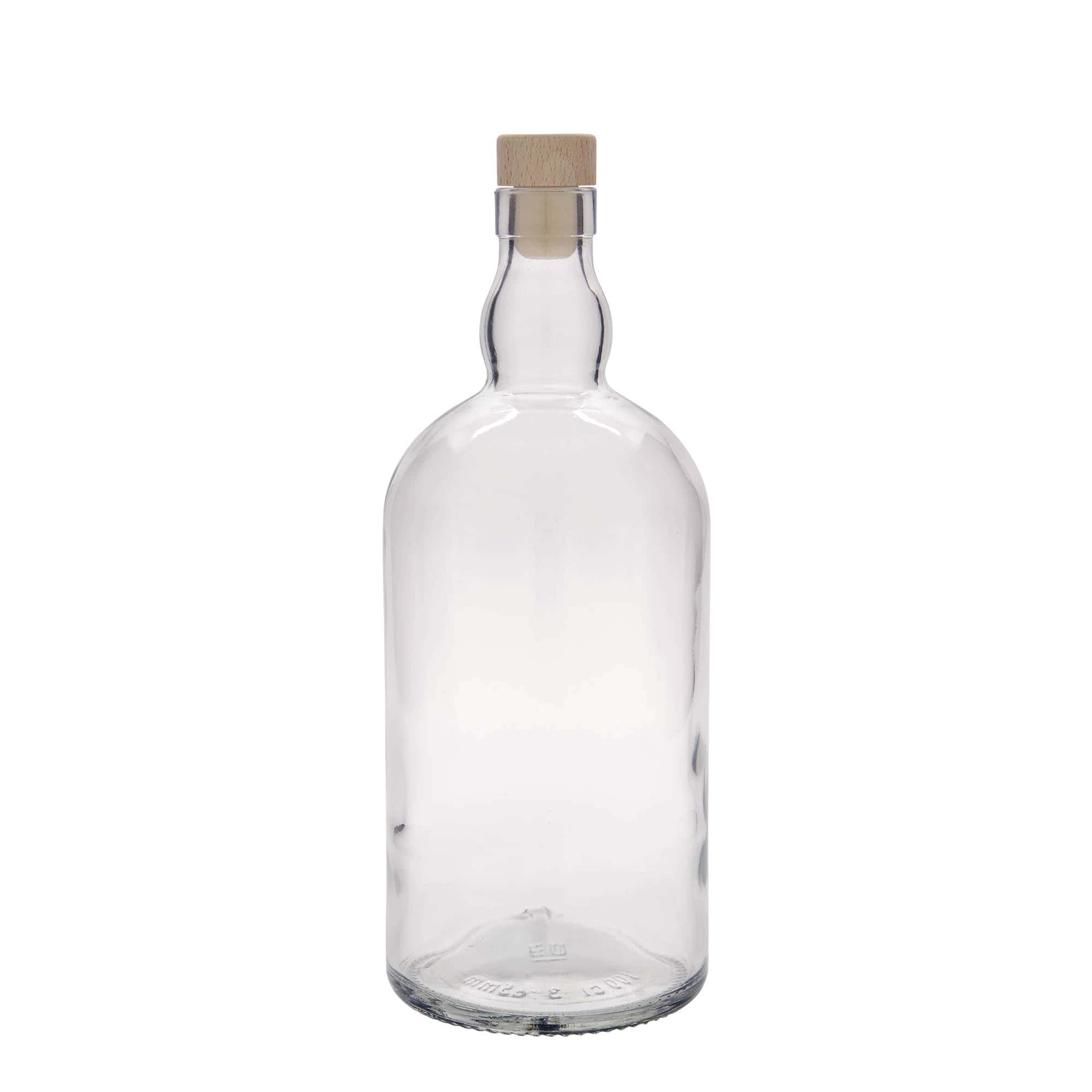 1000 ml стъклена бутилка „Абърдийн“, затваряне: коркова тапа