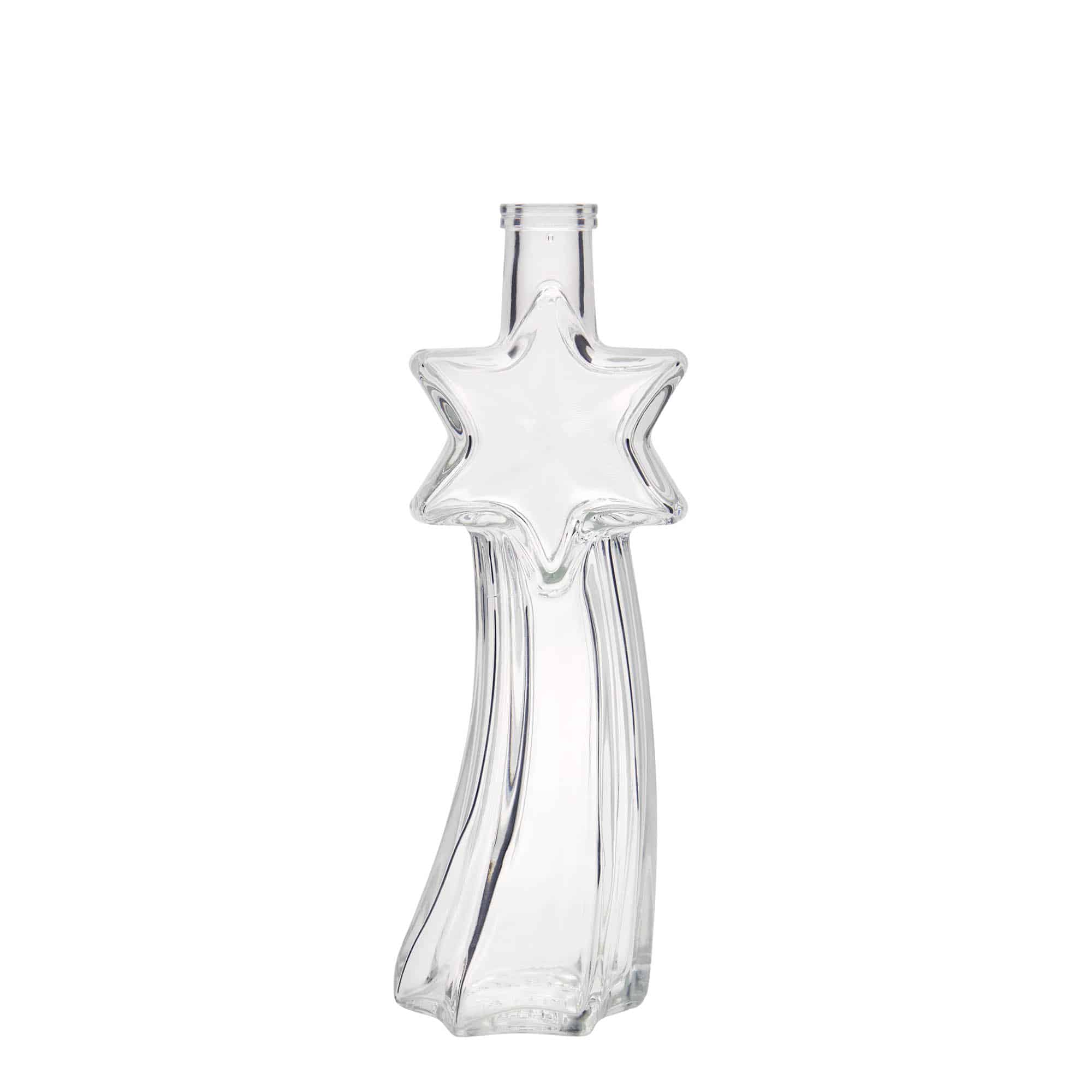 200 ml стъклена бутилка „Падаща звезда“, затваряне: коркова тапа