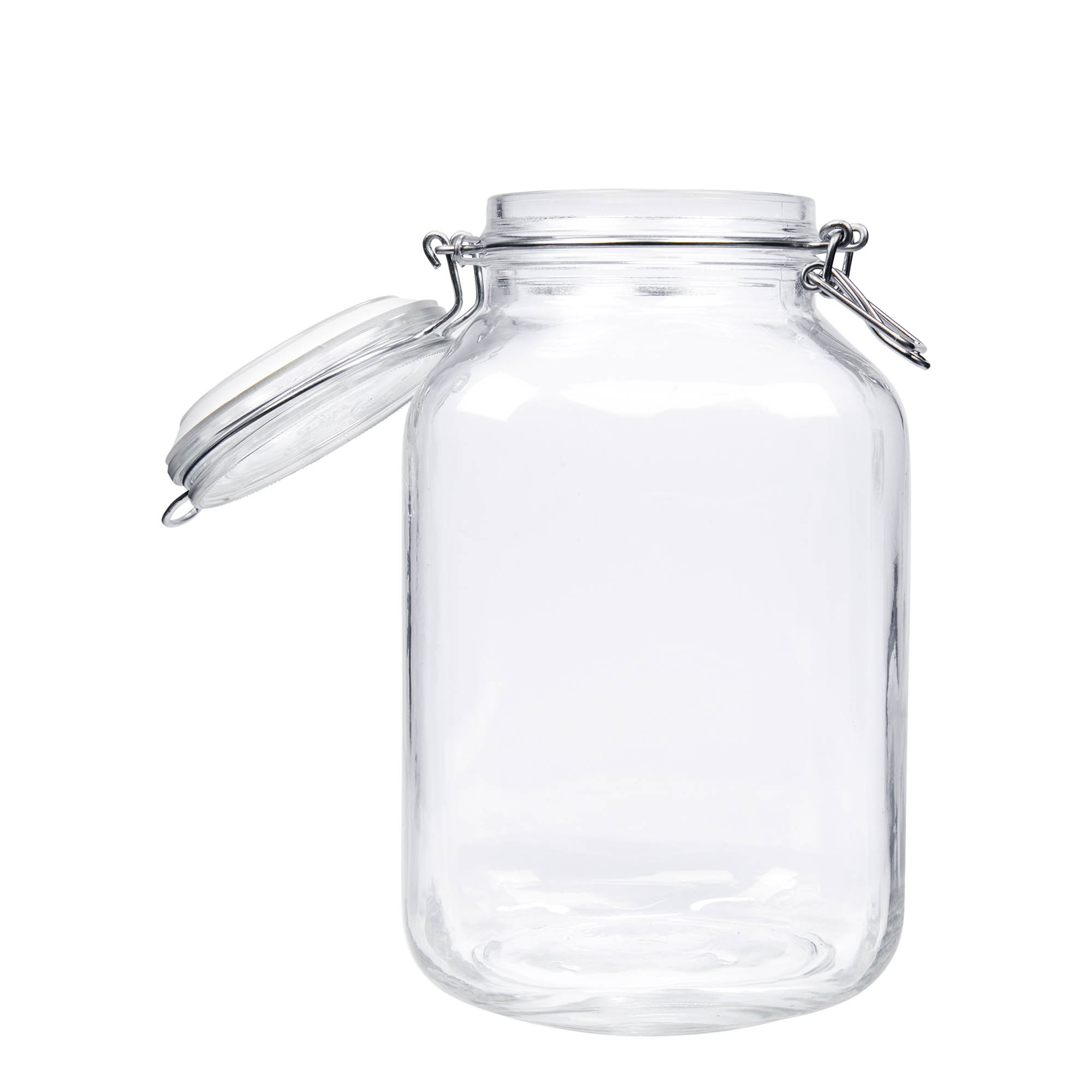 3000 ml буркан с клипс „Fido“, квадратен, затваряне: капак с клипс