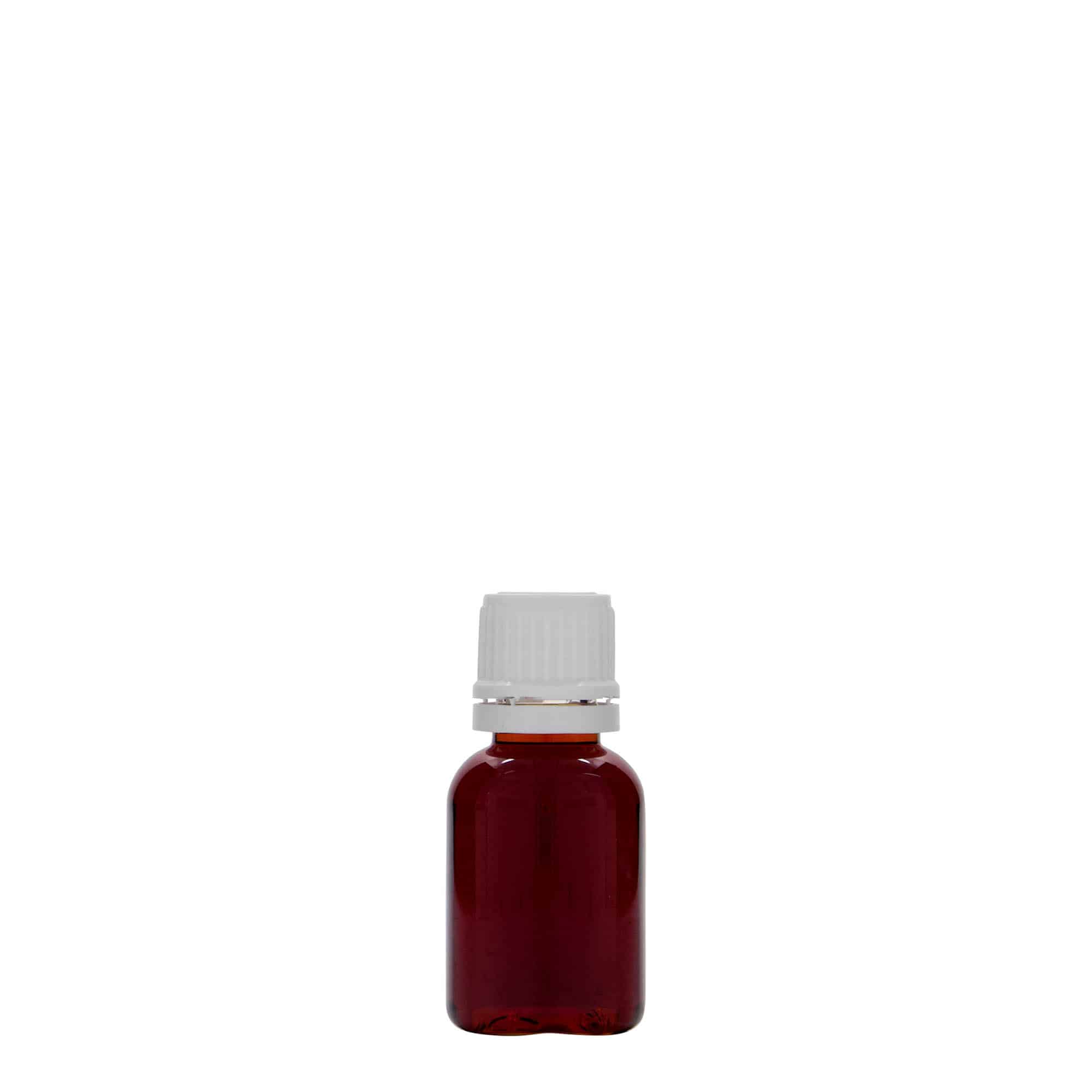 20 ml PET бутилка за лекарства „Easy Living“, пластмасова, затваряне: винтова капачка с резба DIN 18