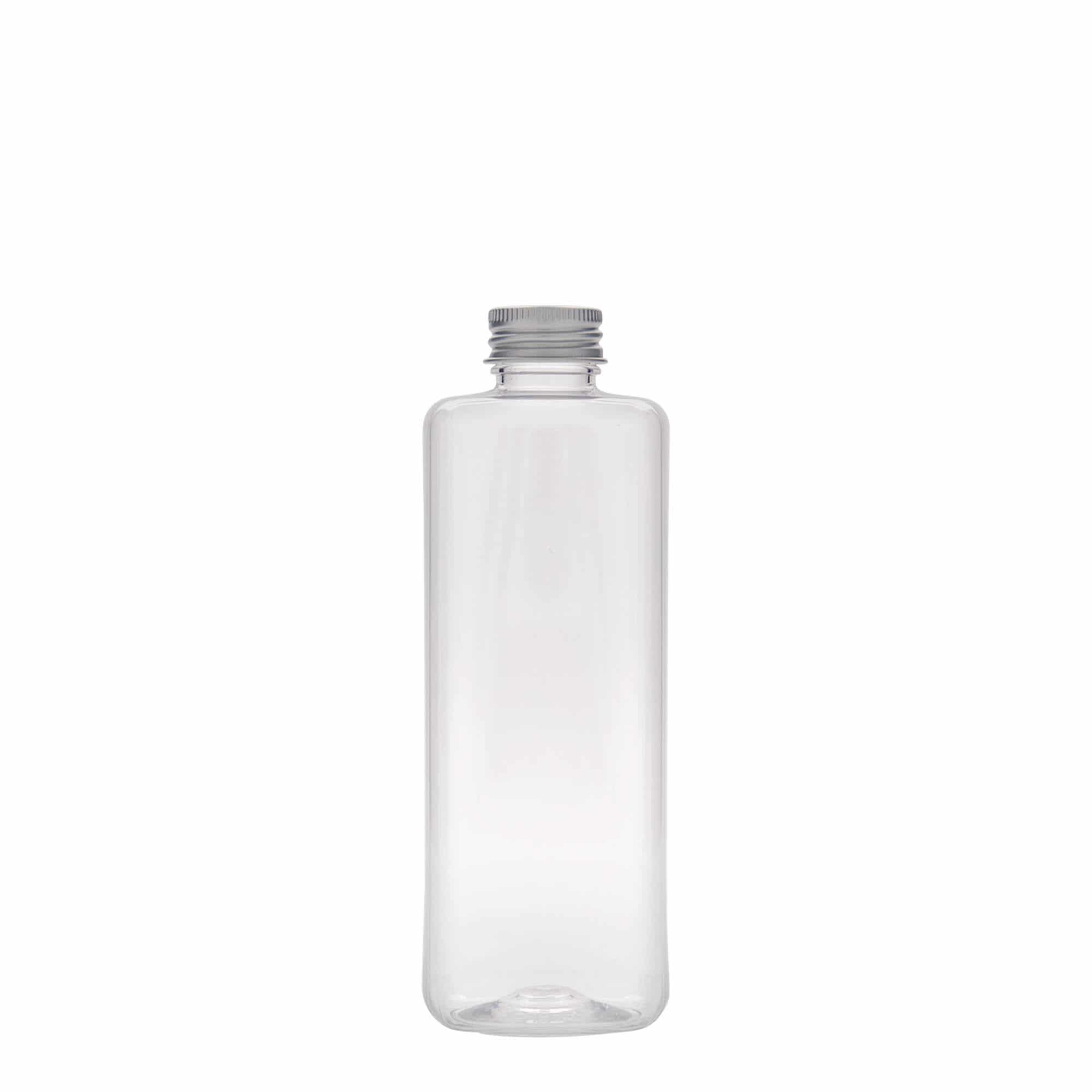 300 ml PET бутилка „Karl“, квадратна, пластмасова, затваряне: винтова капачка GPI 24/410