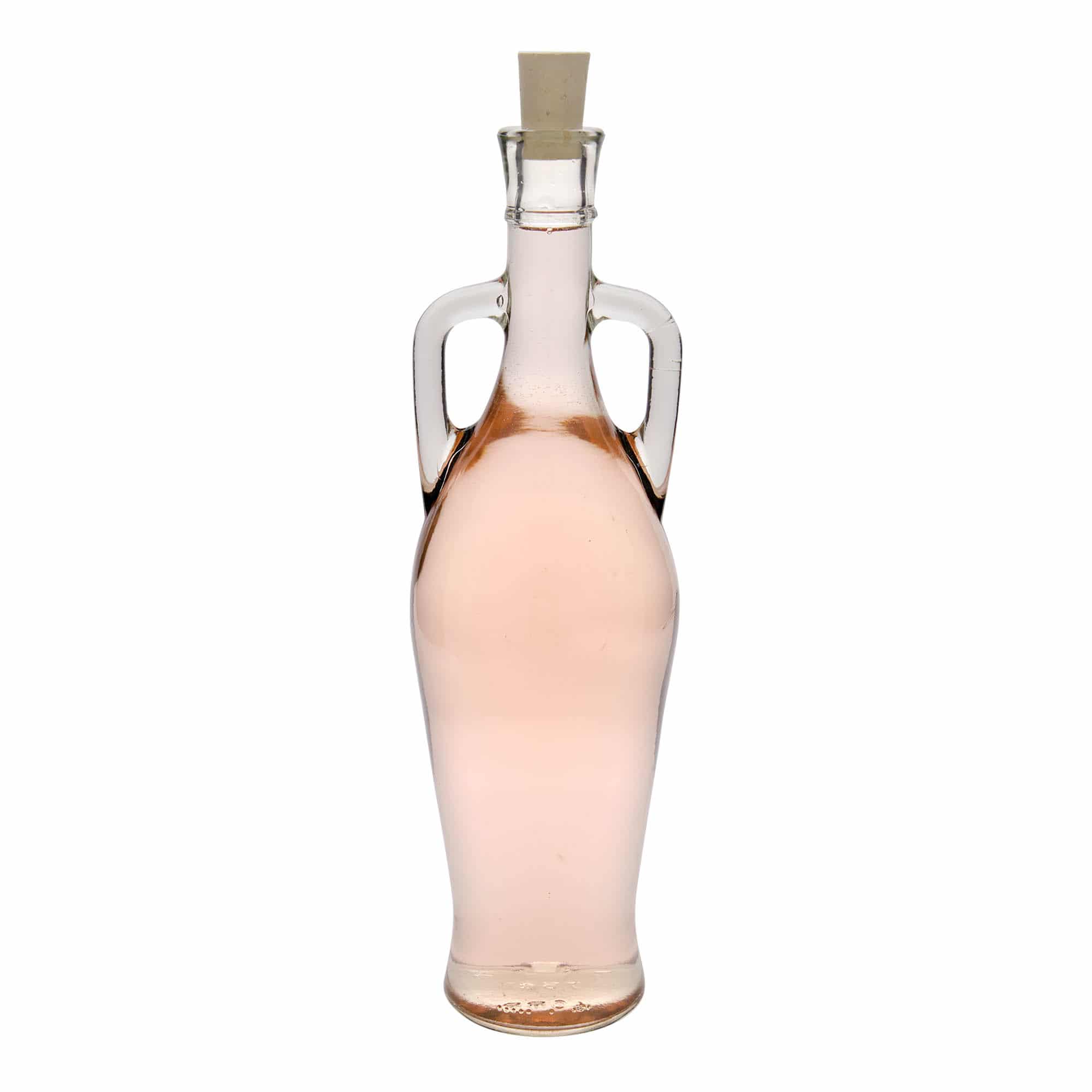 750 ml стъклена бутилка „Амфора“, затваряне: коркова тапа