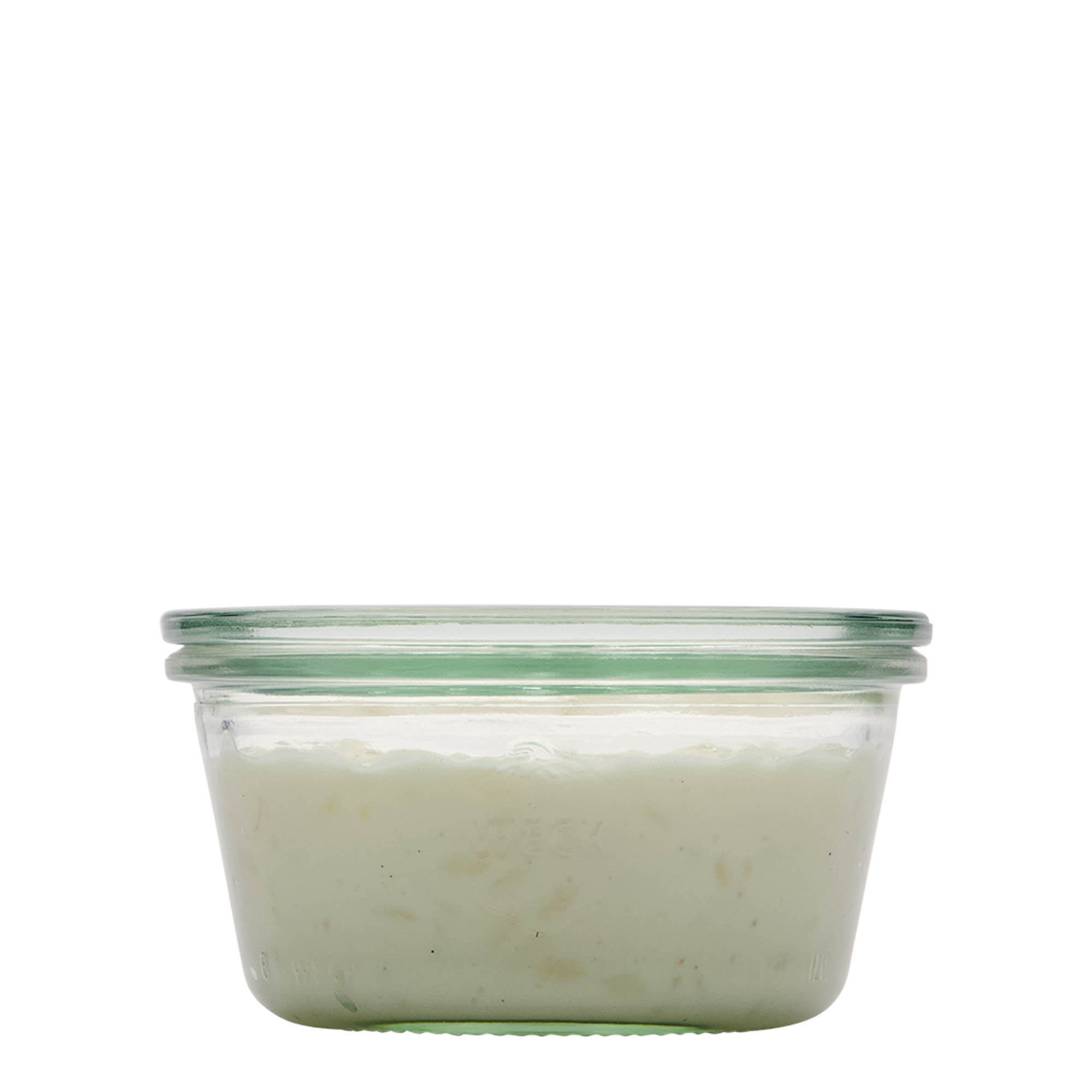 290 мл стъклен буркан WECK с отвърстие: кръгъл ръб 290 мл стъклен буркан WECK с отвърстие: кръгъл ръб