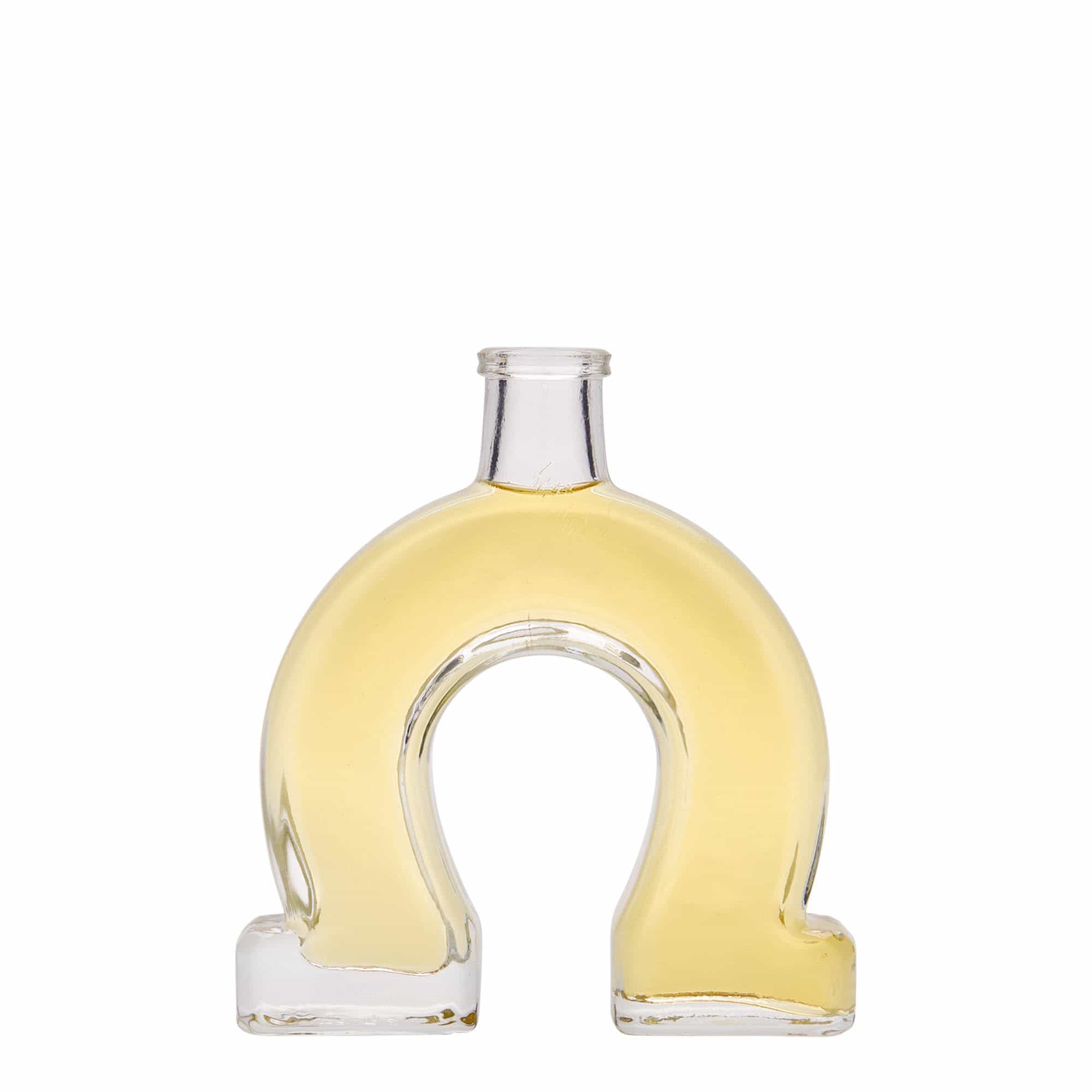 100 ml стъклена бутилка „Подкова“, затваряне: коркова тапа
