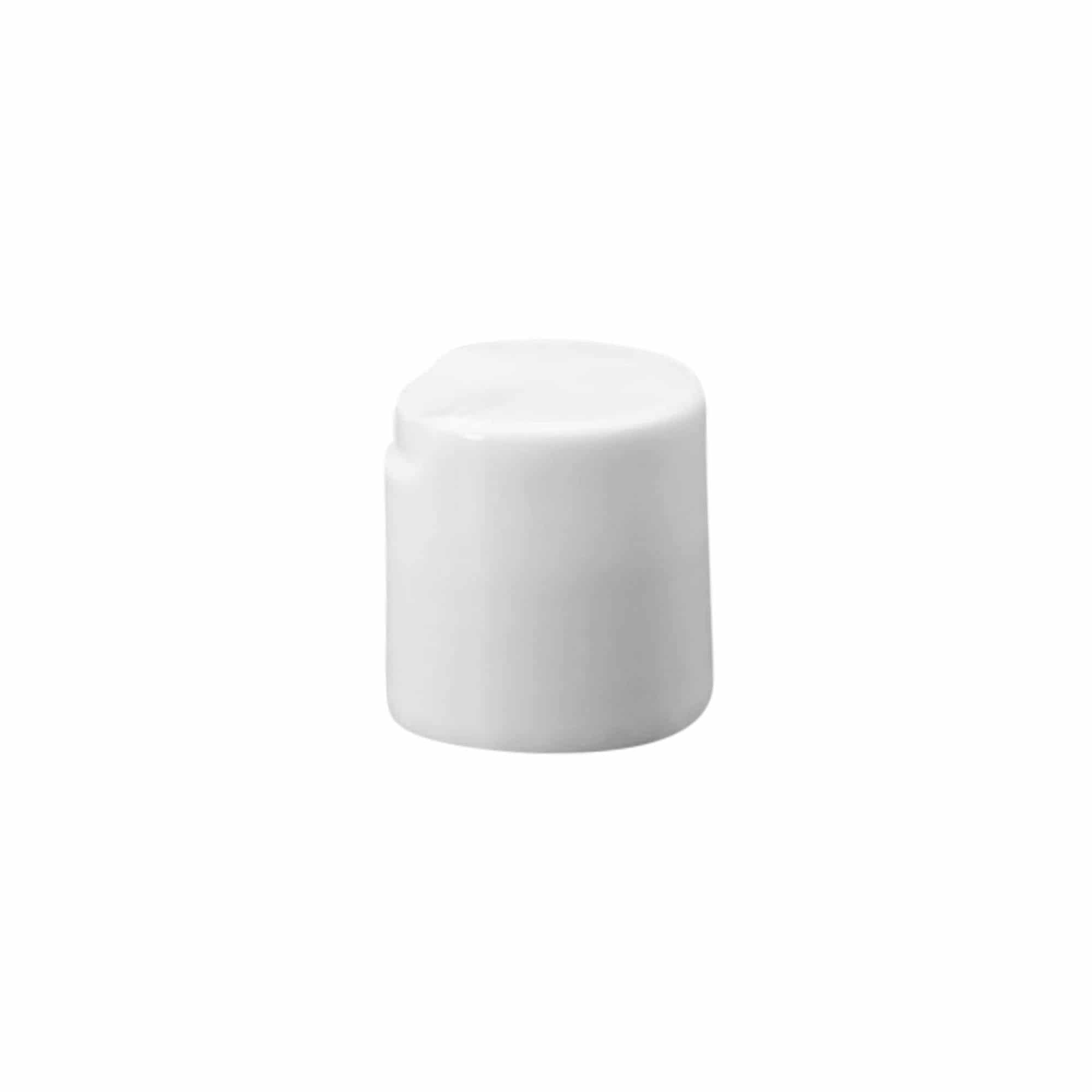 Винтова капачка Disc Top, PP пластмаса, бяла, за затваряне: винтова капачка 24/410