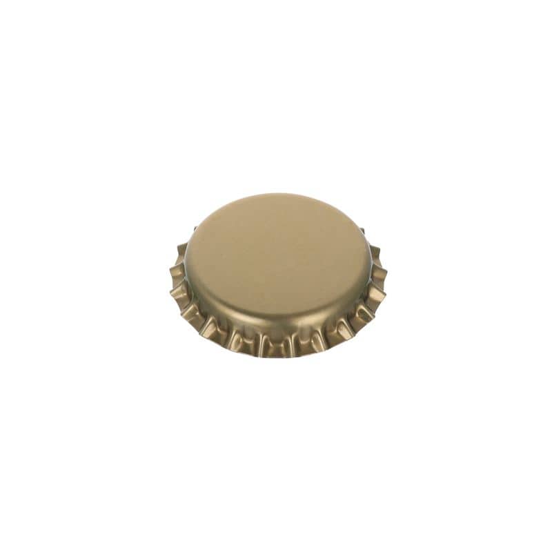 Капачка за бутилки 26 mm, метална, златиста